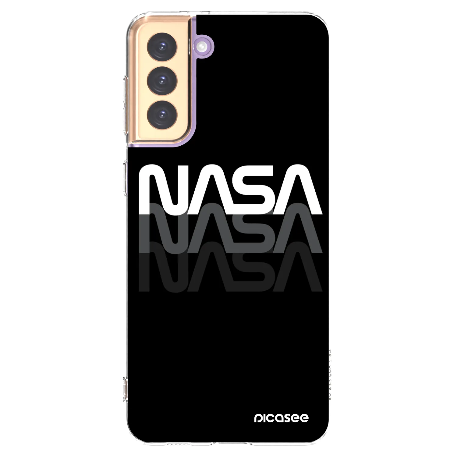 Picasee διαφανής θήκη σιλικόνης Samsung Galaxy S21+ 5G G996F - NASA Triple