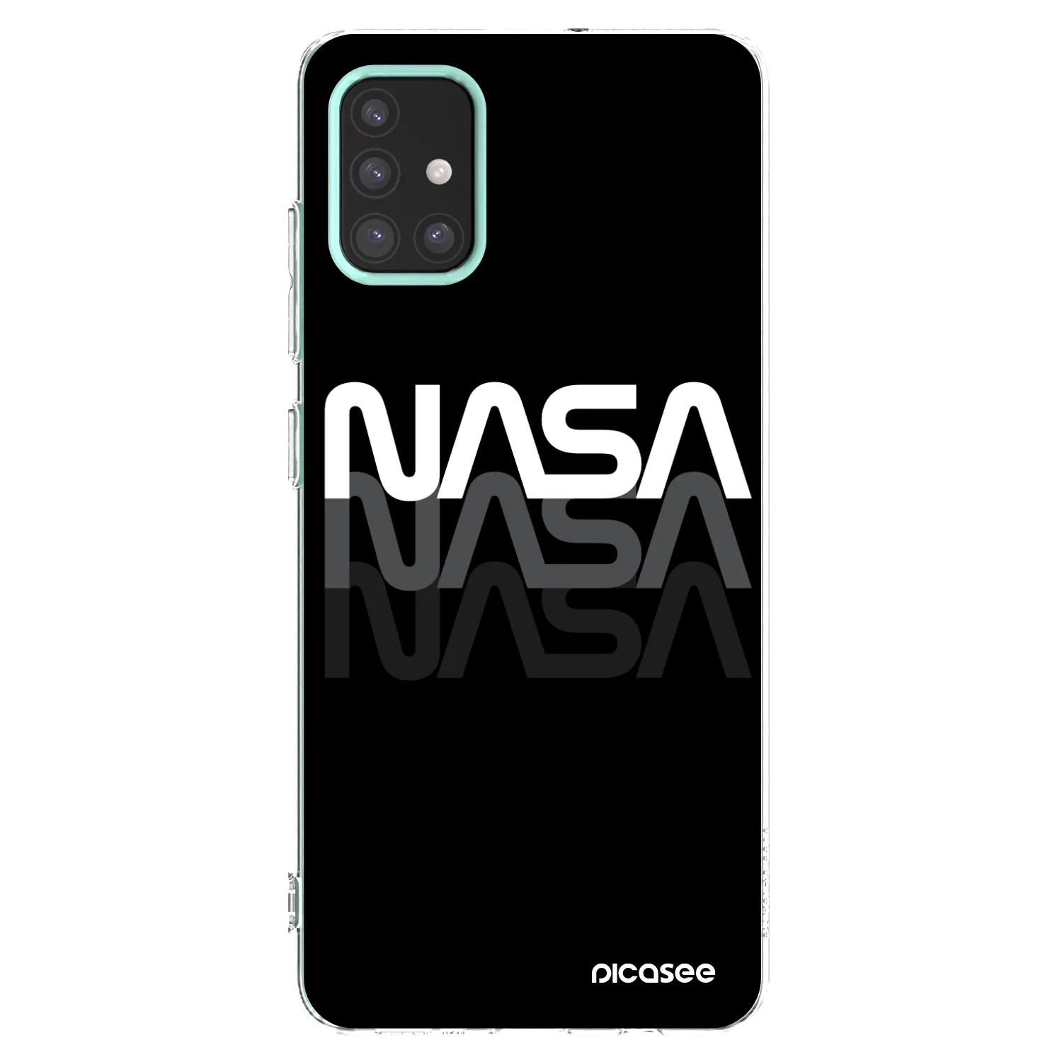 Picasee διαφανής θήκη σιλικόνης Samsung Galaxy M31s - NASA Triple