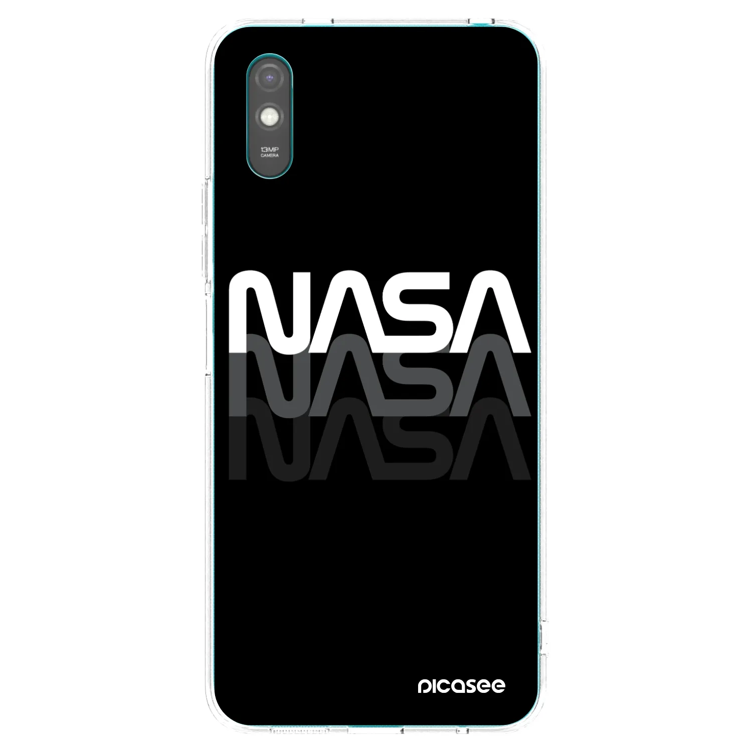 Picasee διαφανής θήκη σιλικόνης Xiaomi Redmi 9AT - NASA Triple