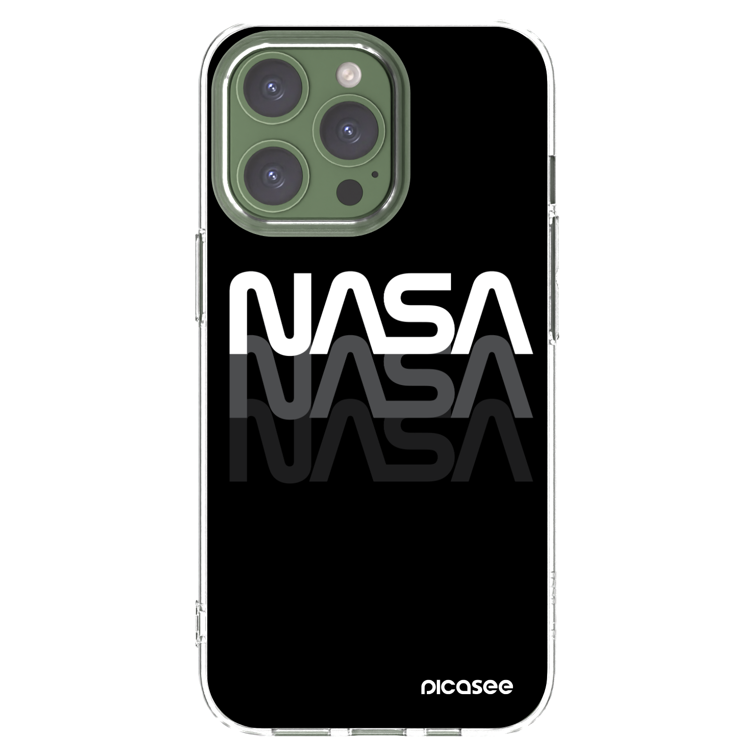 Picasee διαφανής θήκη σιλικόνης Apple iPhone 13 Pro - NASA Triple