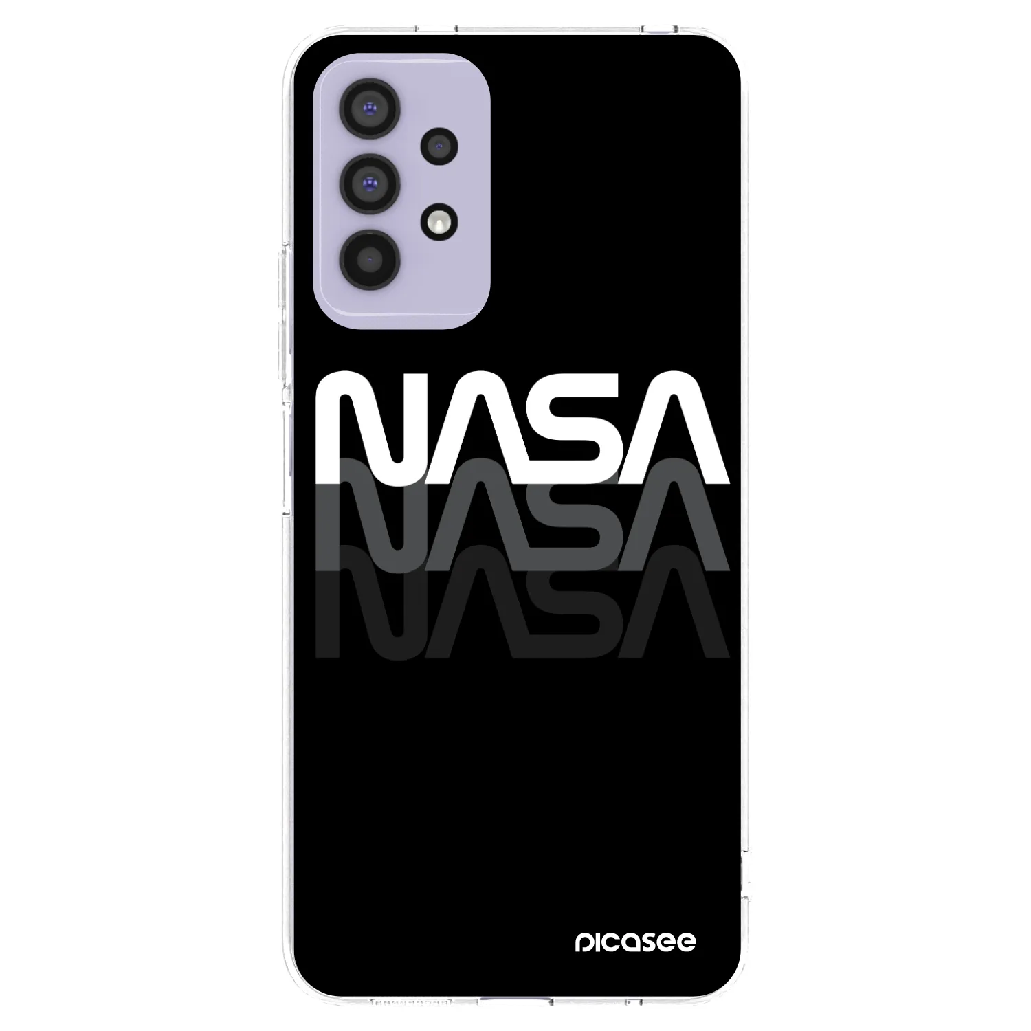 Picasee διαφανής θήκη σιλικόνης Samsung Galaxy A32 4G SM-A325F - NASA Triple