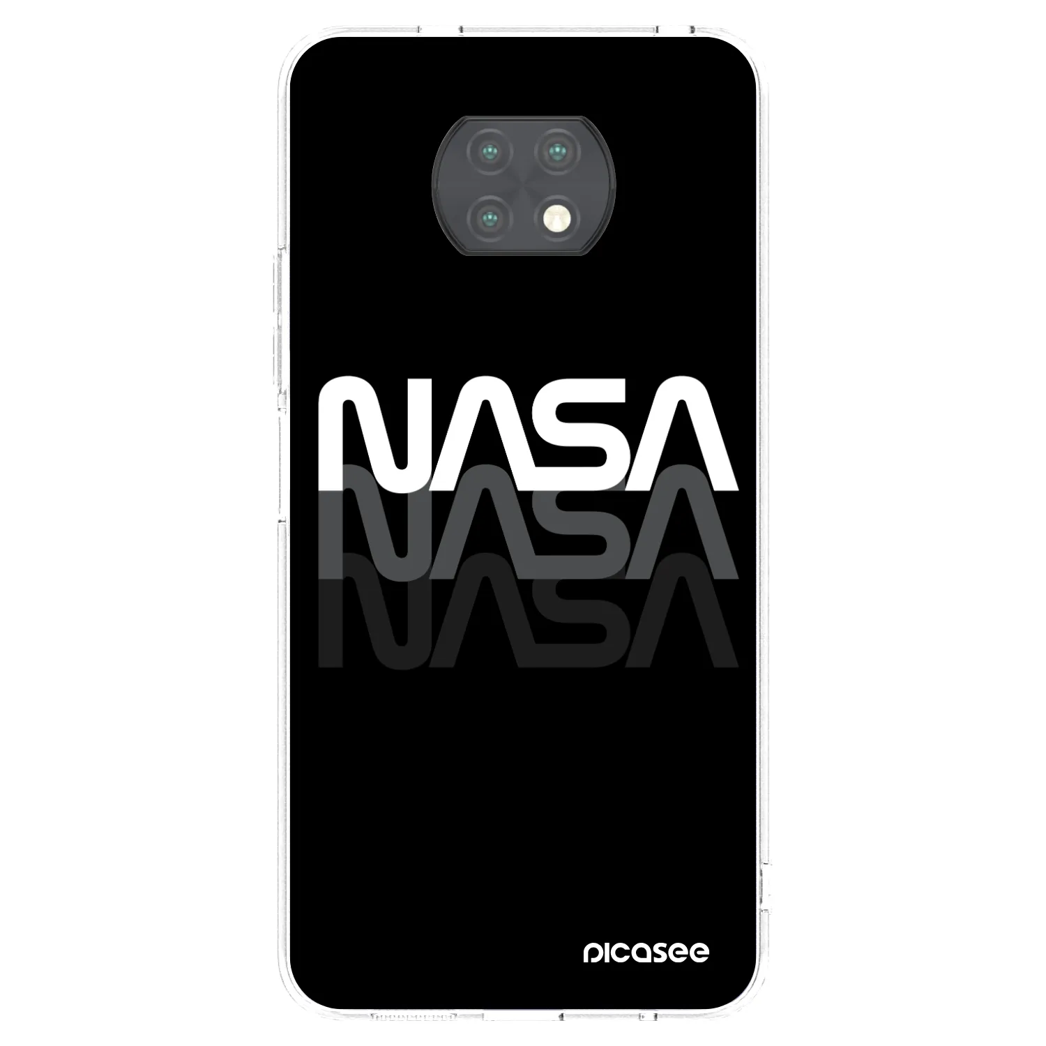 Picasee διαφανής θήκη σιλικόνης Xiaomi Redmi Note 9T - NASA Triple