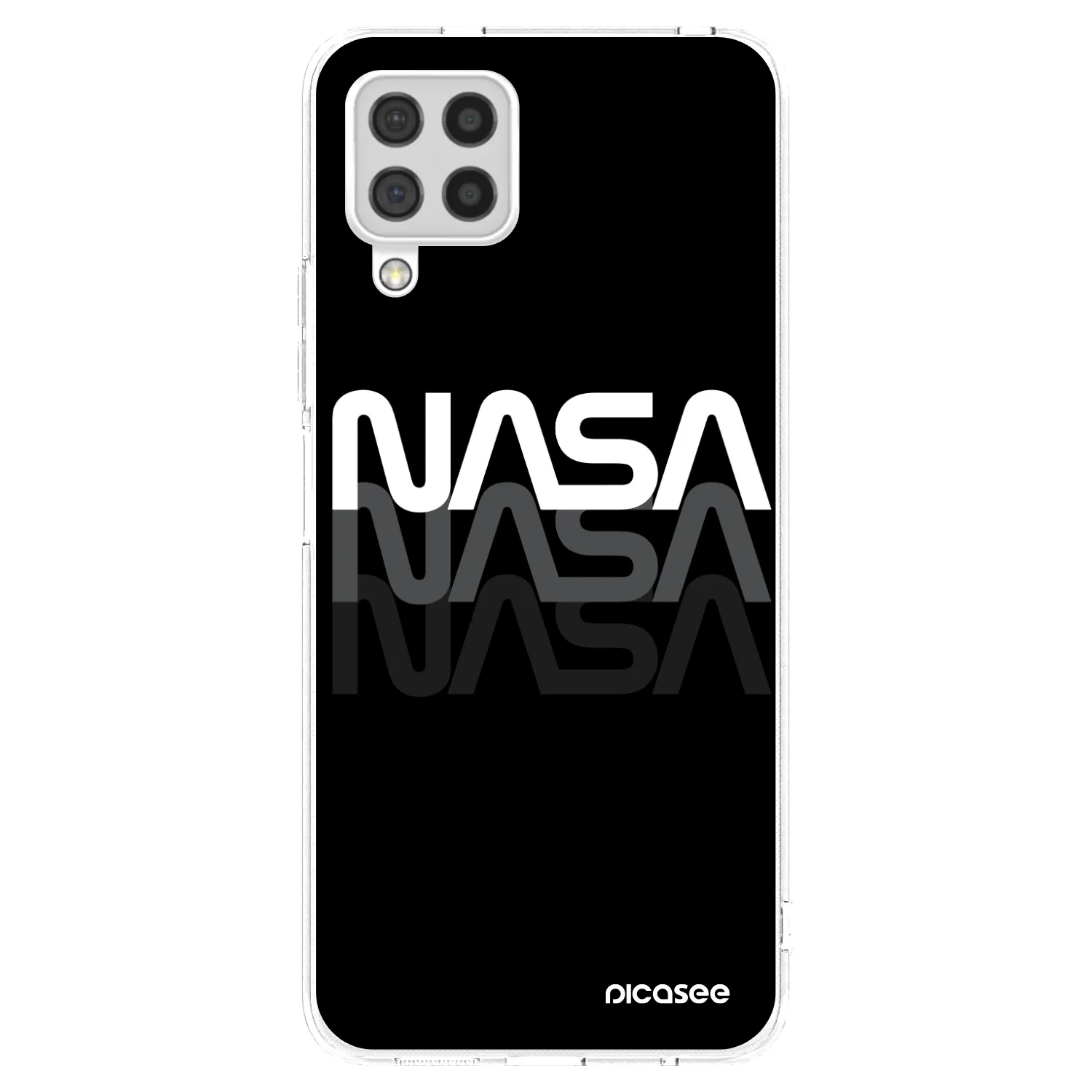 Picasee διαφανής θήκη σιλικόνης Samsung Galaxy A22 A225F 4G - NASA Triple