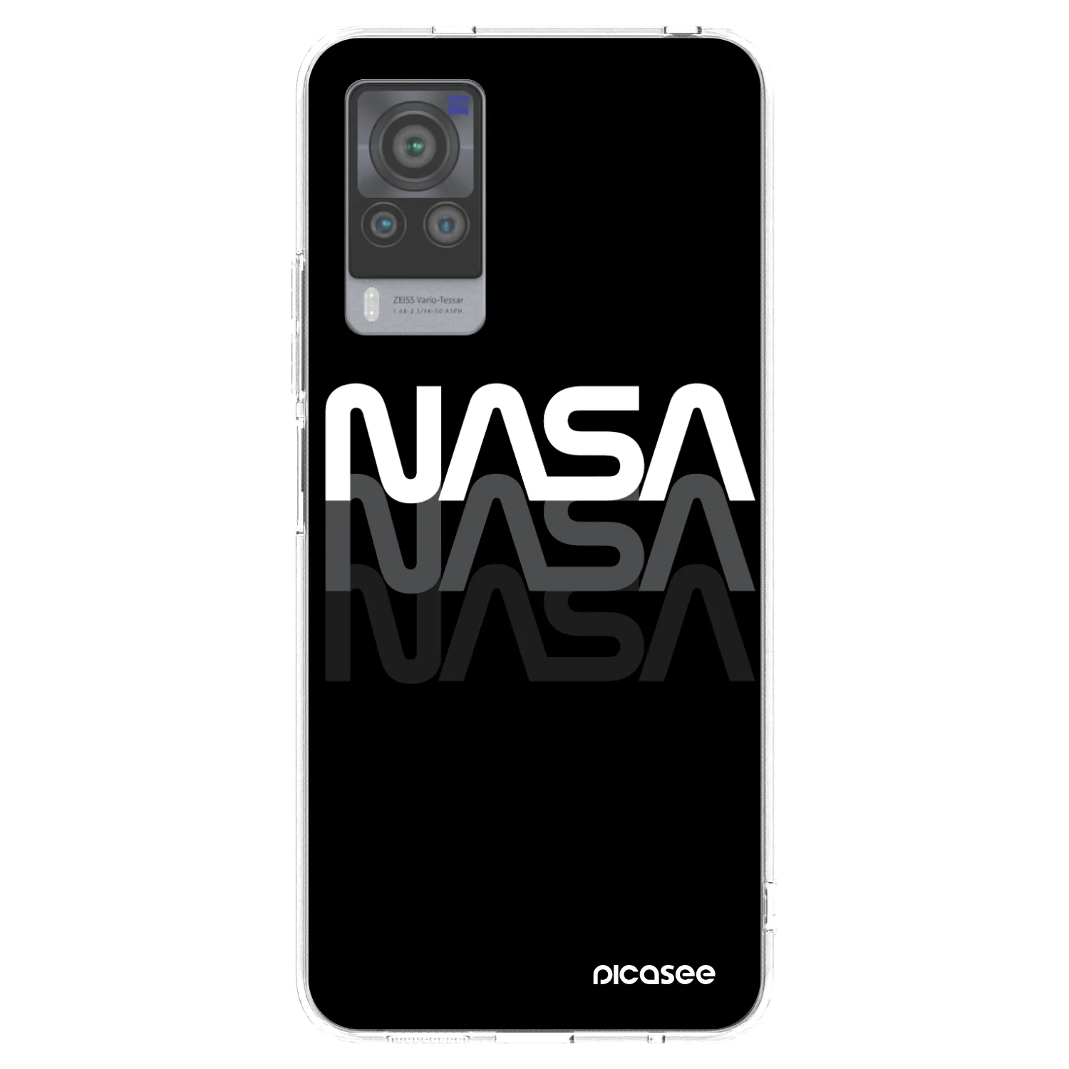 Picasee διαφανής θήκη σιλικόνης Vivo X60 Pro 5G - NASA Triple