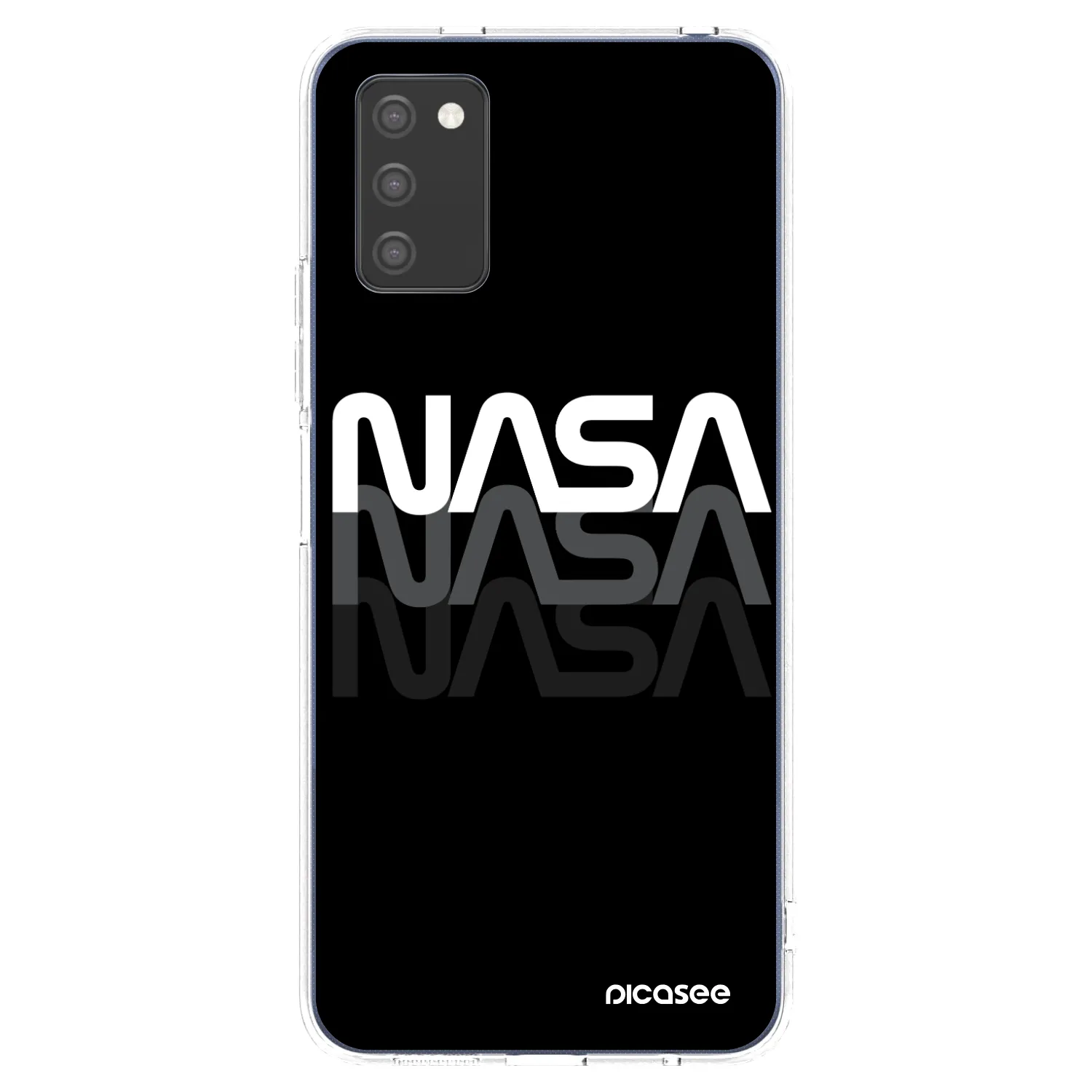 Picasee διαφανής θήκη σιλικόνης Samsung Galaxy A03s A037G - NASA Triple