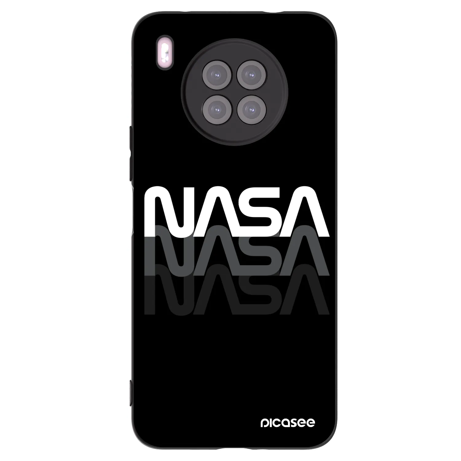 Picasee Μαύρη θήκη σιλικόνης για Huawei Nova 8i - NASA Triple
