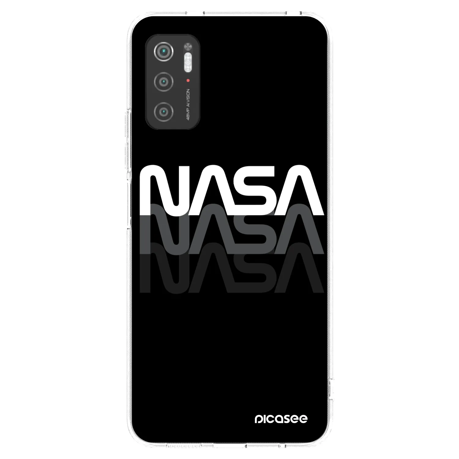 Picasee διαφανής θήκη σιλικόνης Xiaomi Poco M3 Pro 5G - NASA Triple