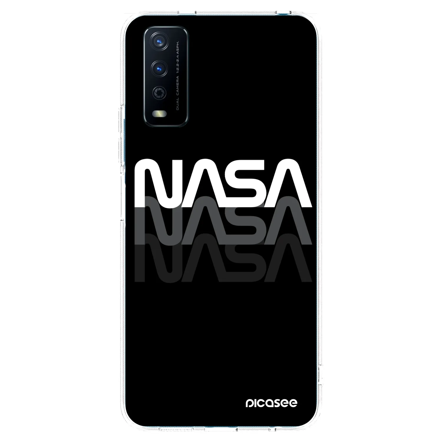 Picasee διαφανής θήκη σιλικόνης Vivo Y11s - NASA Triple