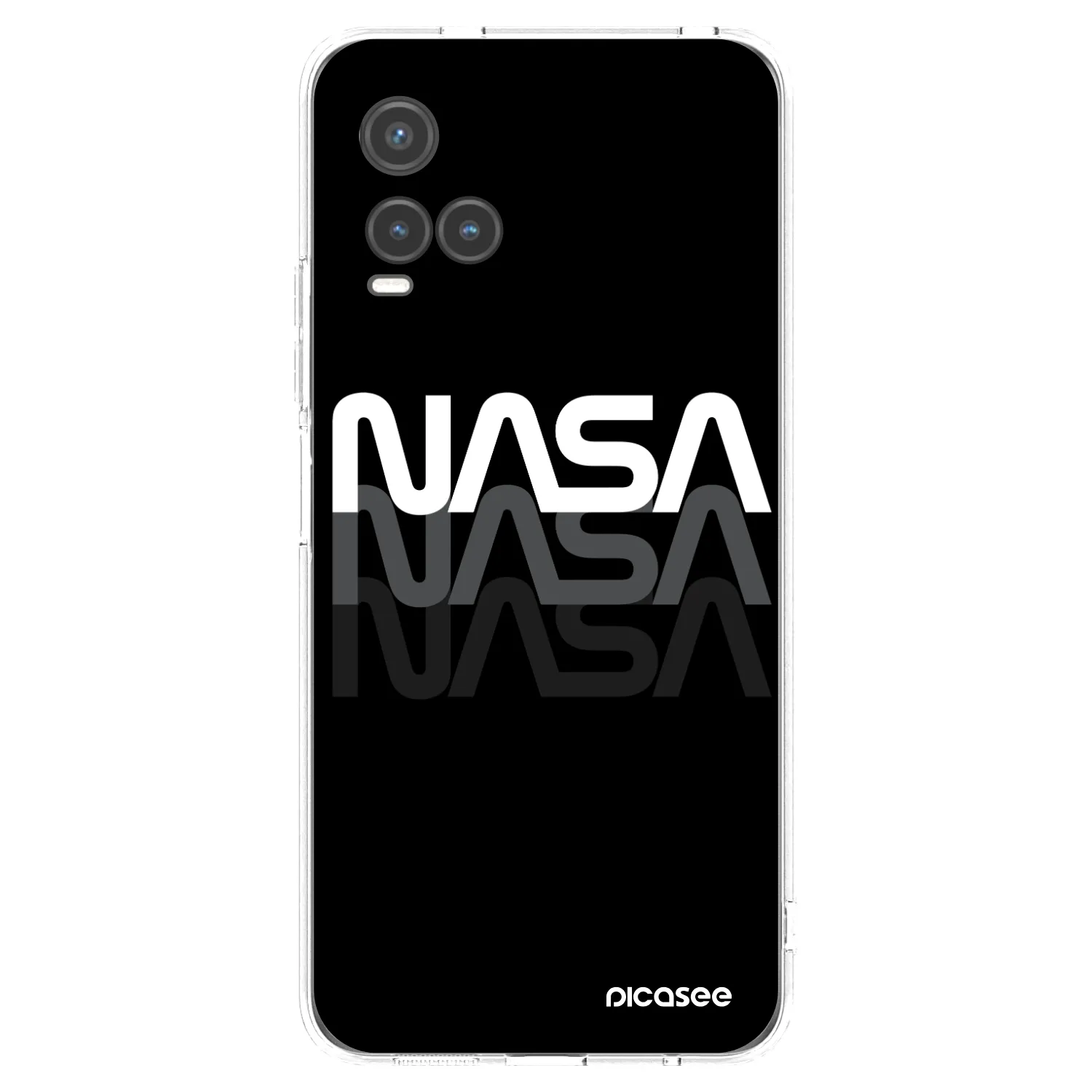 Picasee διαφανής θήκη σιλικόνης Vivo Y33s - NASA Triple