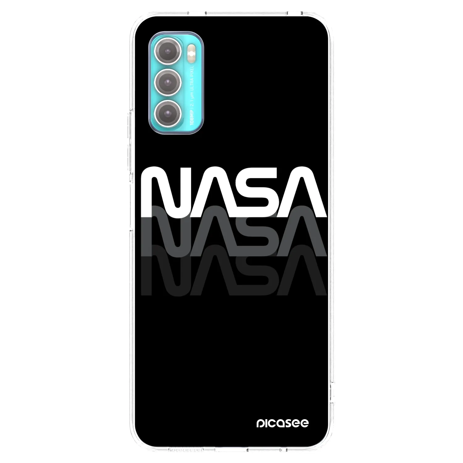 Picasee διαφανής θήκη σιλικόνης Motorola Moto G60 - NASA Triple