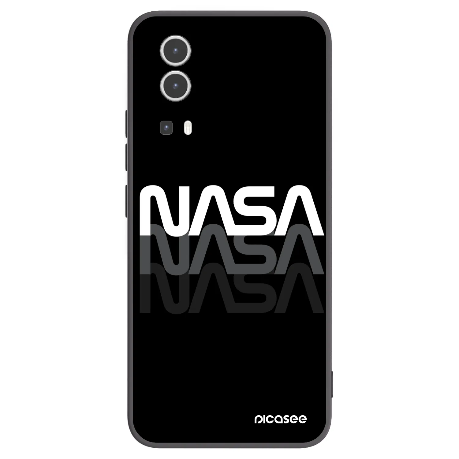 Picasee Μαύρη θήκη σιλικόνης για Vivo Y72 5G - NASA Triple
