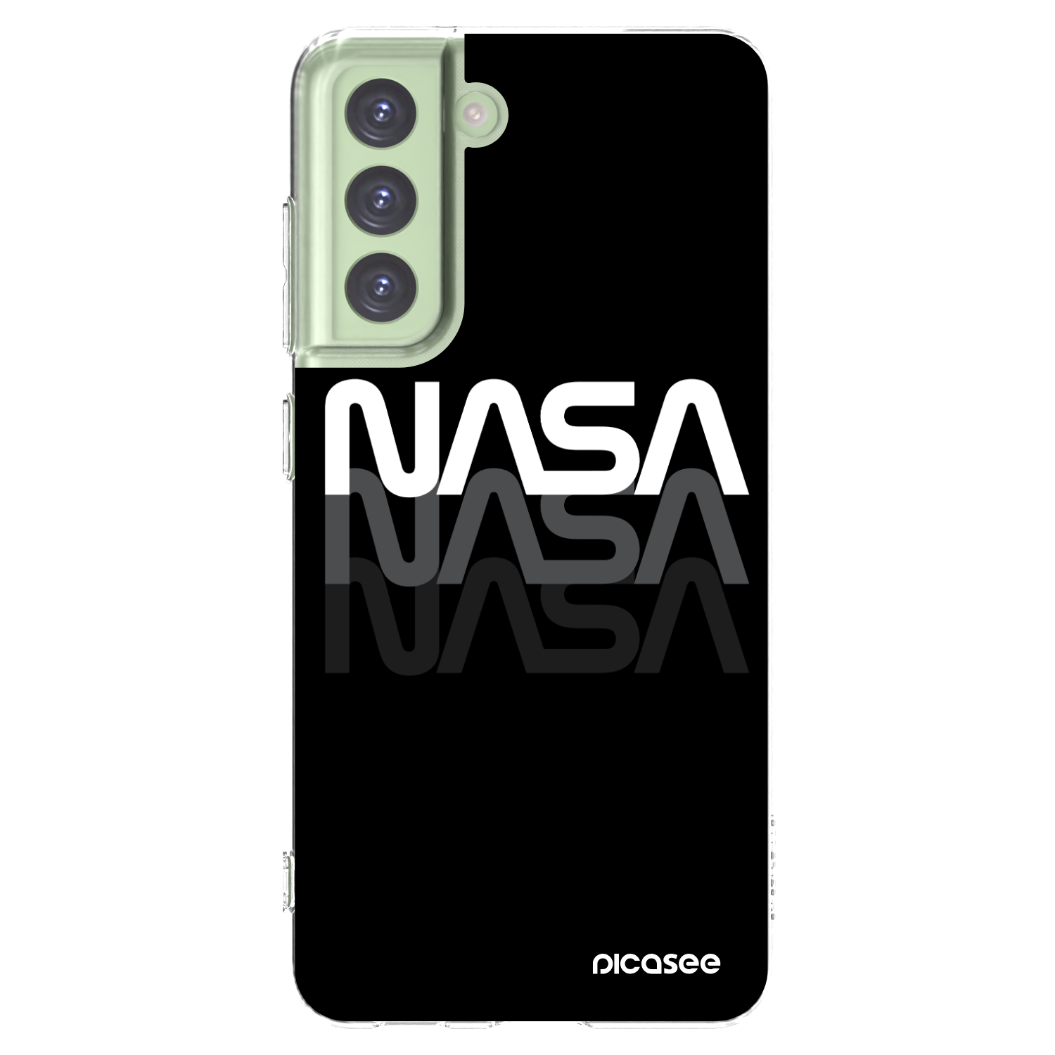 Picasee διαφανής θήκη σιλικόνης Samsung Galaxy S21 FE 5G - NASA Triple