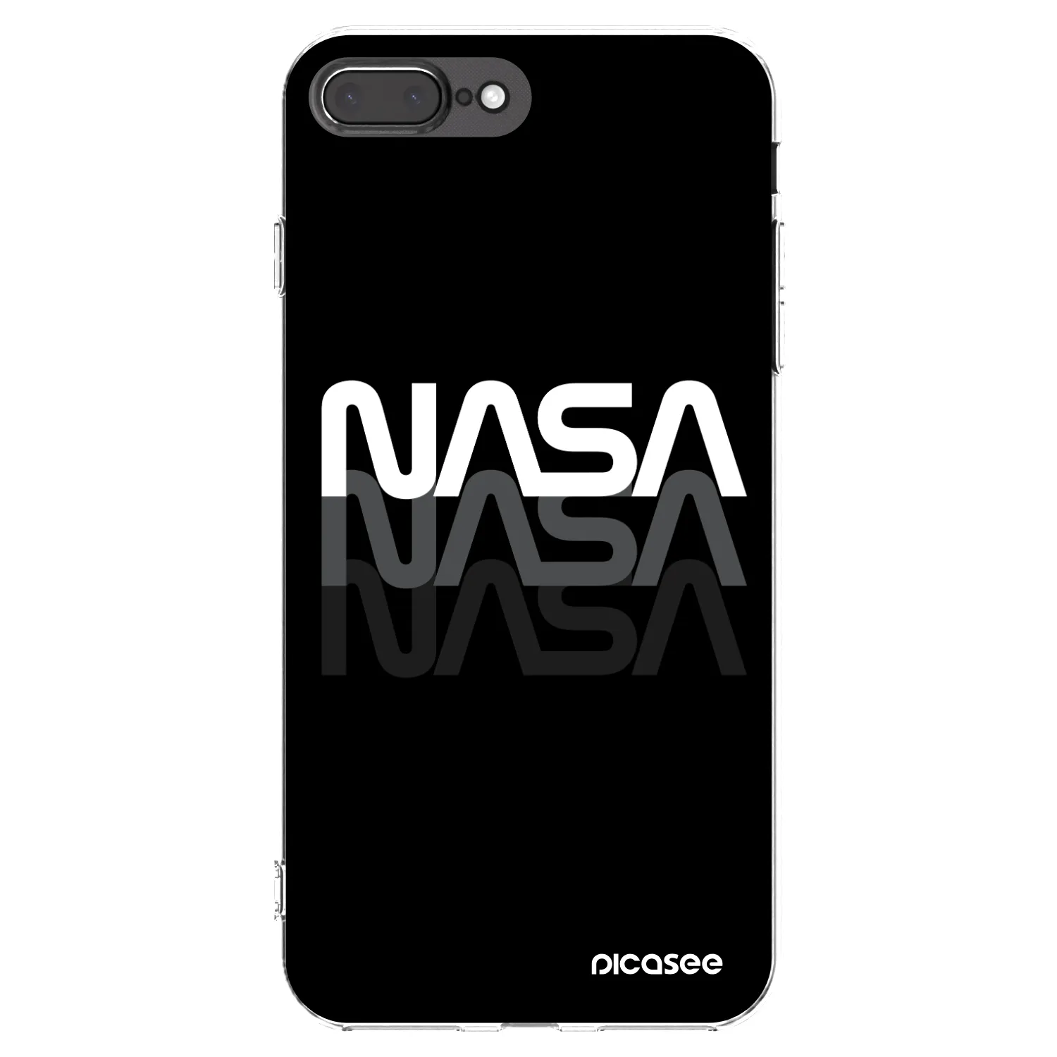 Picasee διαφανής θήκη σιλικόνης Apple iPhone 7 Plus - NASA Triple