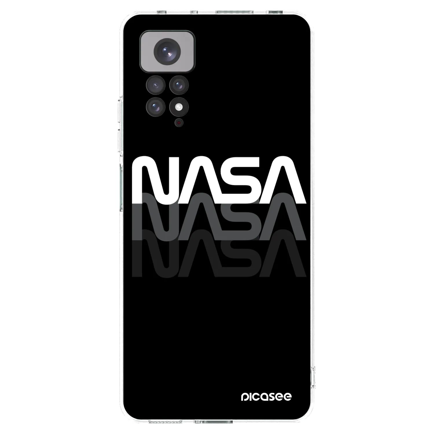 Picasee διαφανής θήκη σιλικόνης Xiaomi Redmi Note 11 - NASA Triple