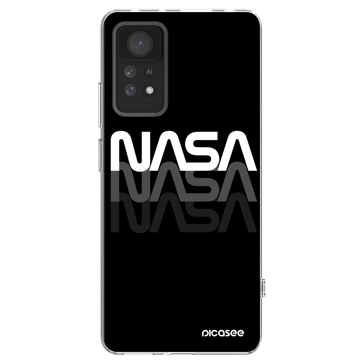 Picasee διαφανής θήκη σιλικόνης Xiaomi Redmi Note 11 Pro - NASA Triple