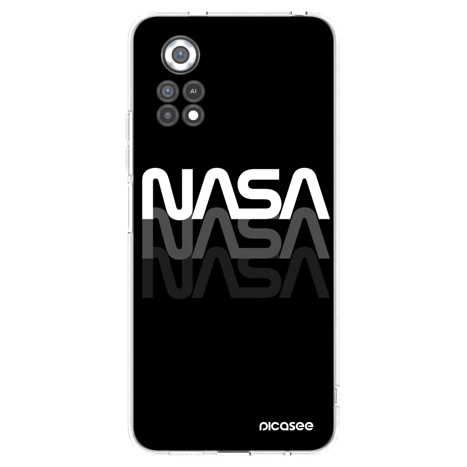 Picasee διαφανής θήκη σιλικόνης Xiaomi Poco X4 Pro 5G - NASA Triple