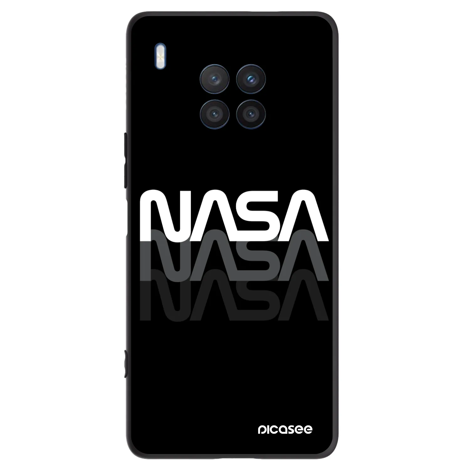 Picasee Μαύρη θήκη σιλικόνης για Honor 50 Lite - NASA Triple