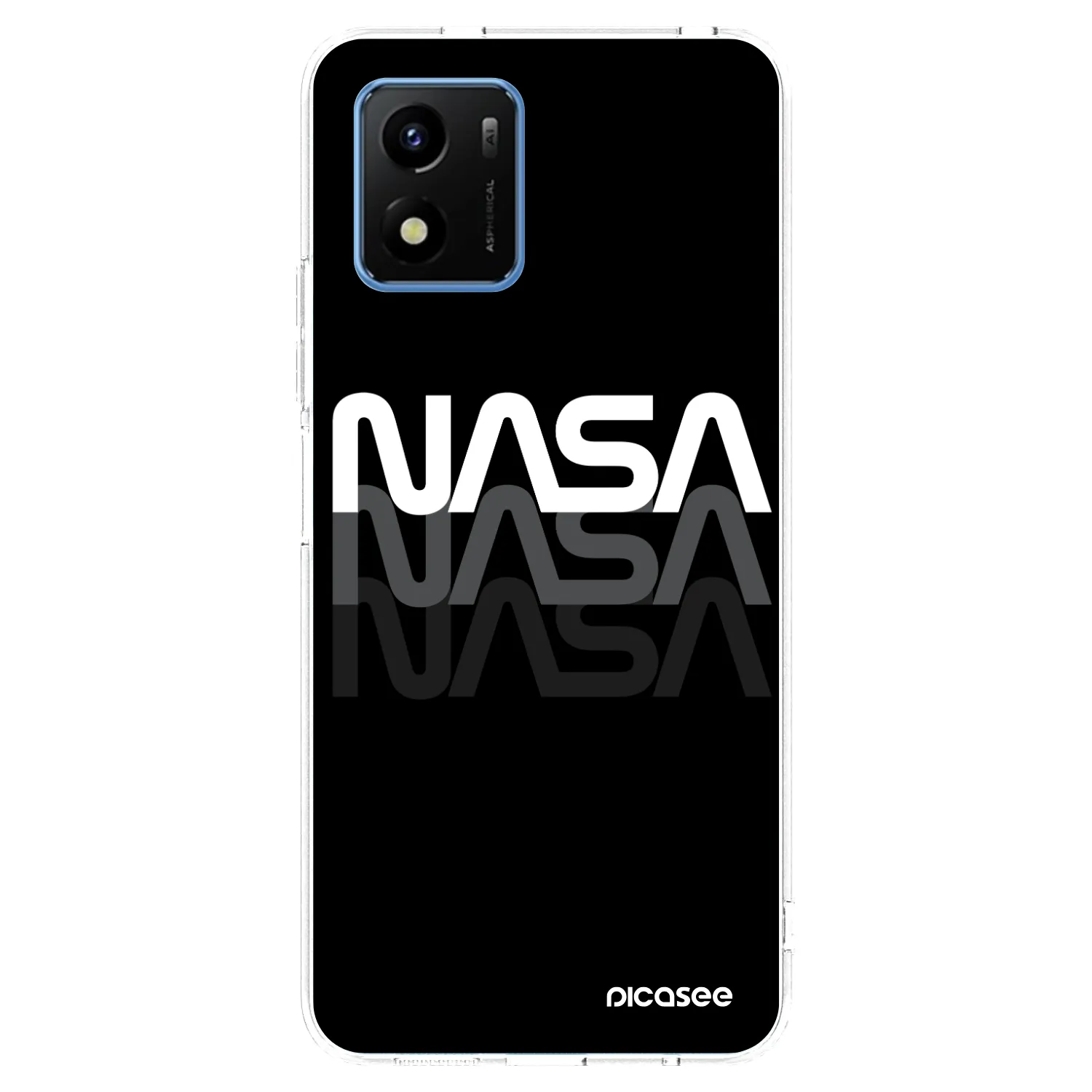 Picasee διαφανής θήκη σιλικόνης Vivo Y01 - NASA Triple