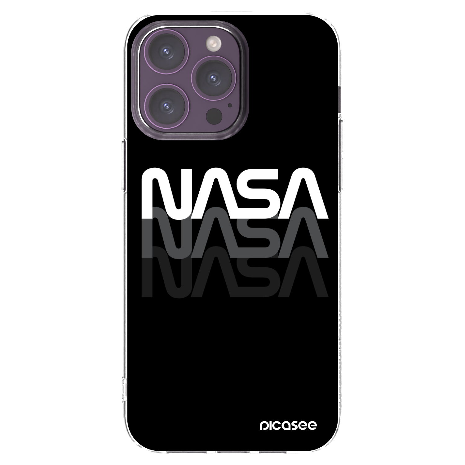 Picasee διαφανής θήκη σιλικόνης Apple iPhone 14 Pro Max - NASA Triple