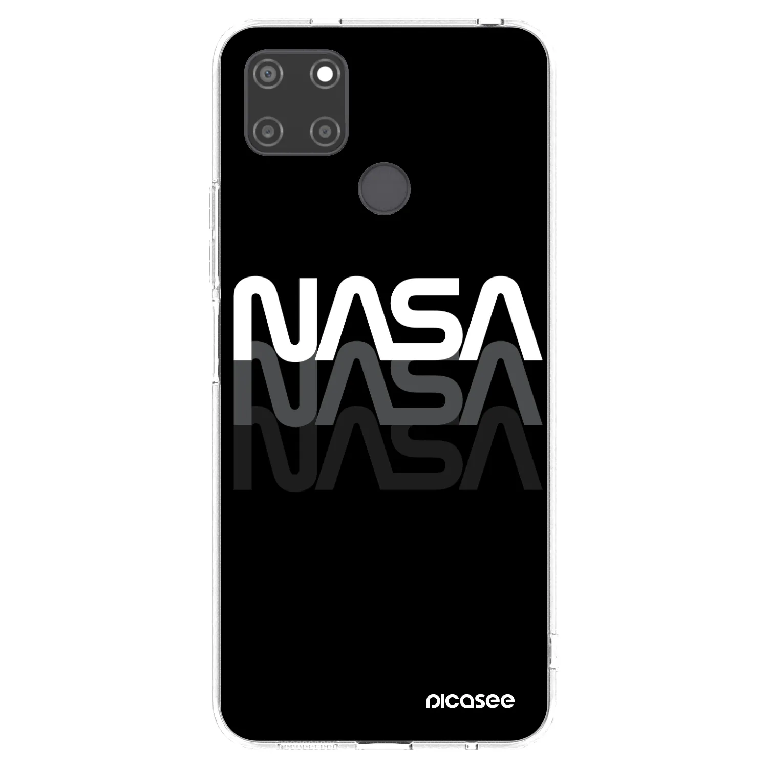 Picasee διαφανής θήκη σιλικόνης Realme C21Y - NASA Triple
