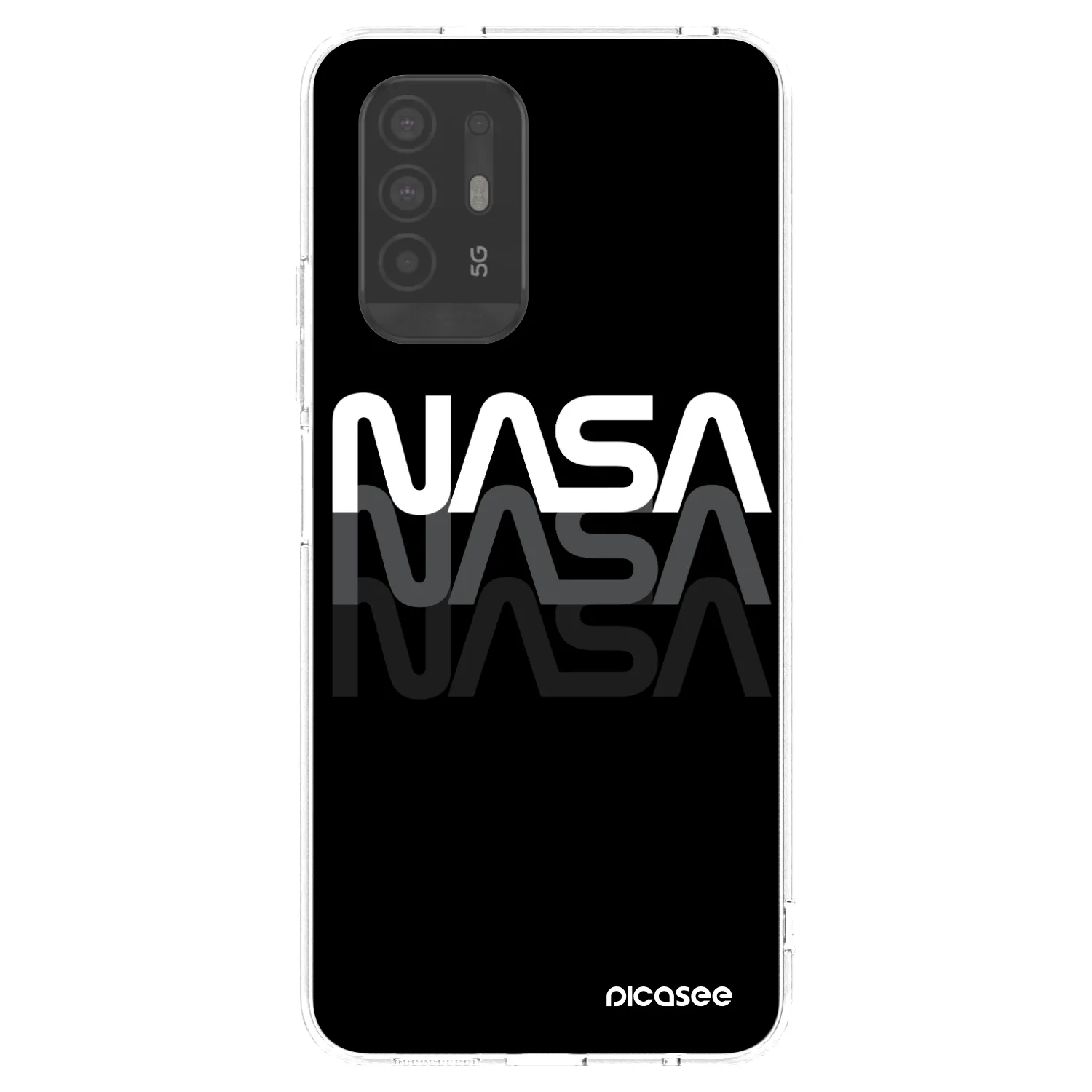 Picasee διαφανής θήκη σιλικόνης OPPO A94 5G - NASA Triple