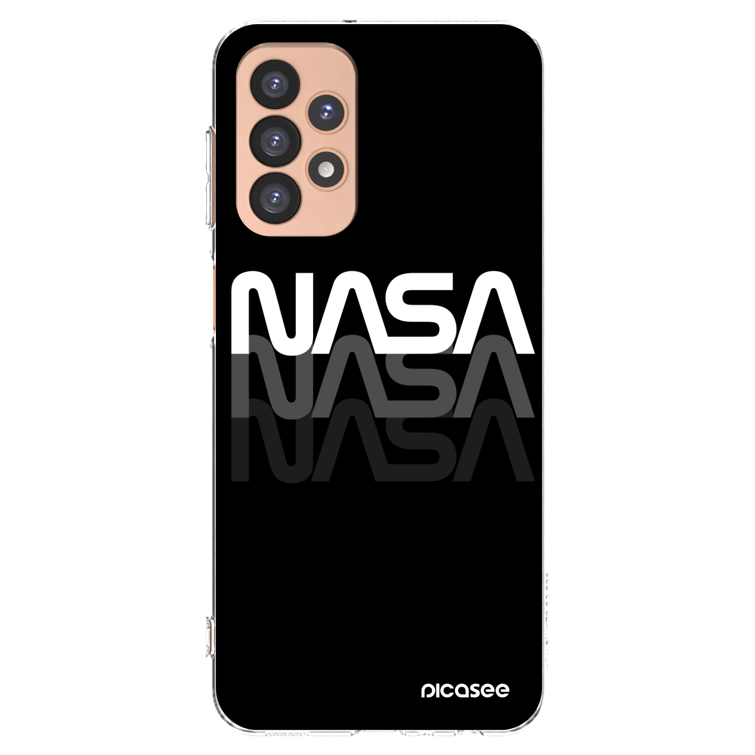 Picasee διαφανής θήκη σιλικόνης Samsung Galaxy A23 A236B 5G - NASA Triple