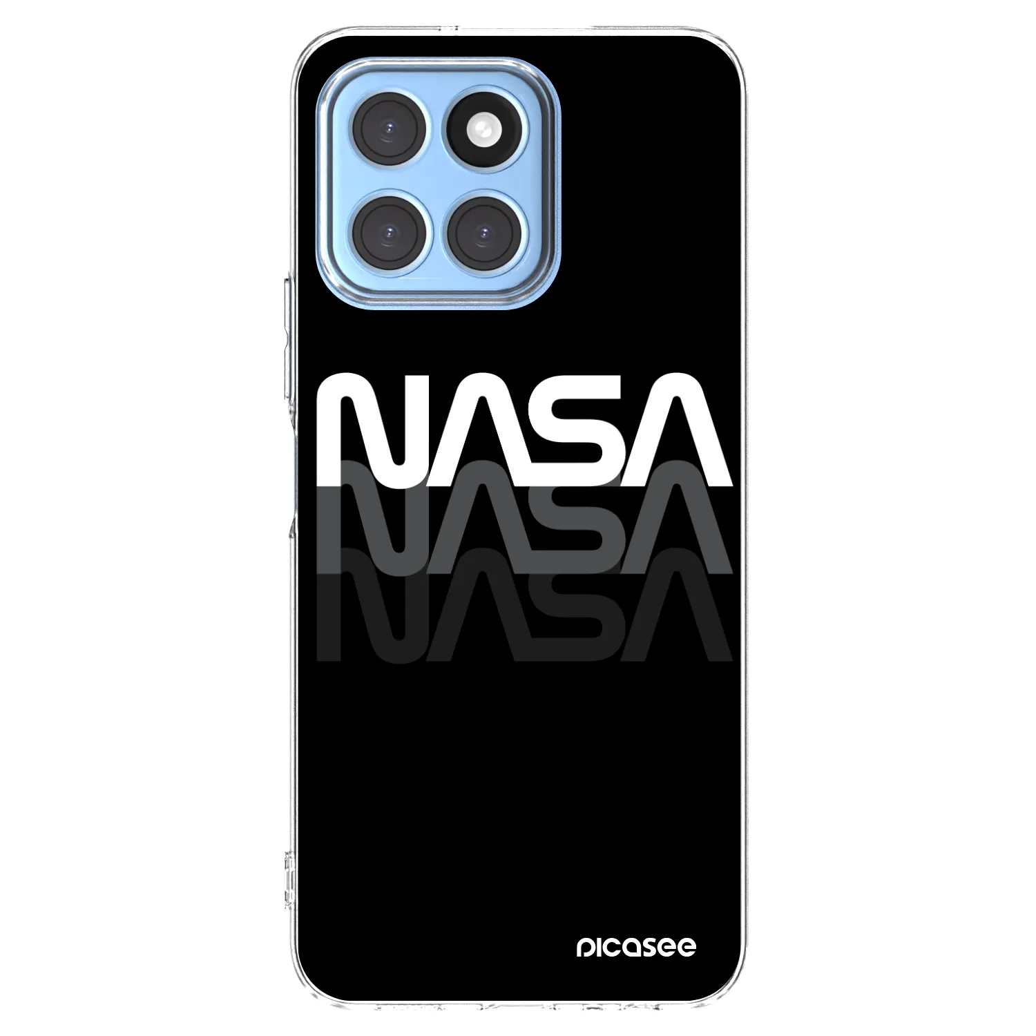 Picasee διαφανής θήκη σιλικόνης Honor X8 5G - NASA Triple