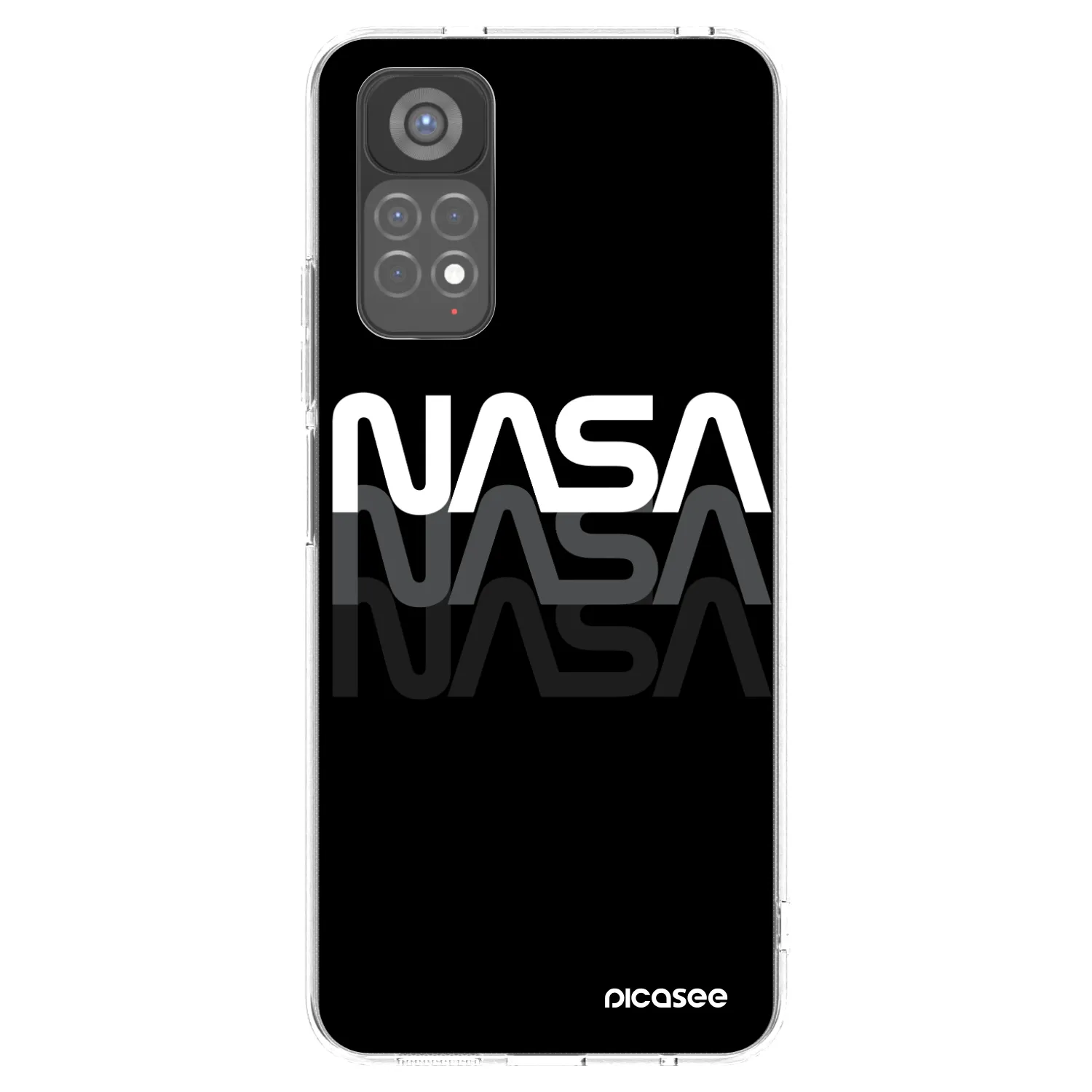 Picasee διαφανής θήκη σιλικόνης Xiaomi Redmi Note 11S 5G - NASA Triple