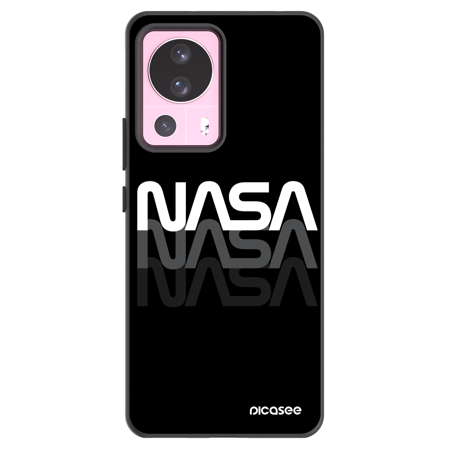 Picasee Μαύρη θήκη σιλικόνης για Xiaomi 13 Lite - NASA Triple