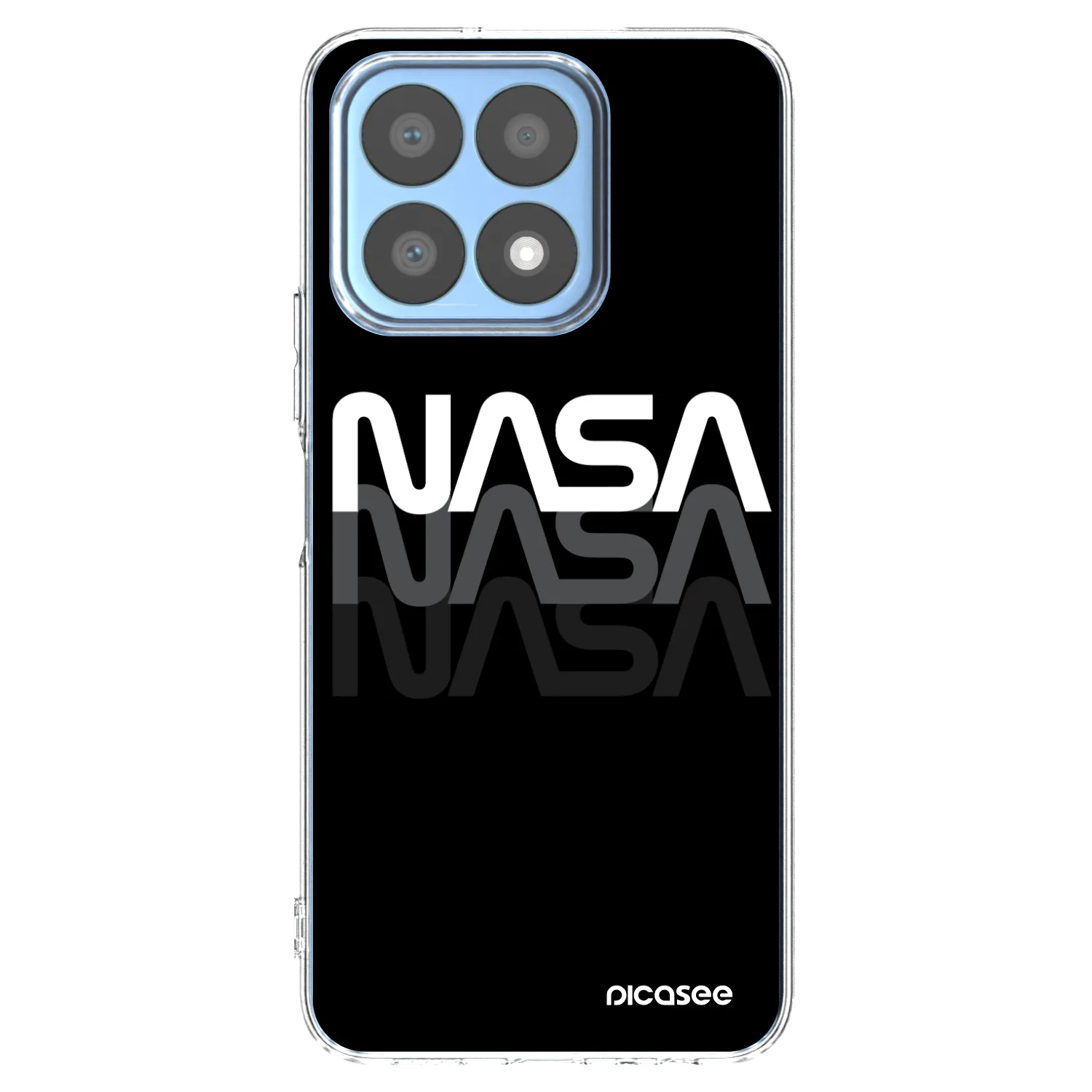 Picasee διαφανής θήκη σιλικόνης Honor X8a - NASA Triple