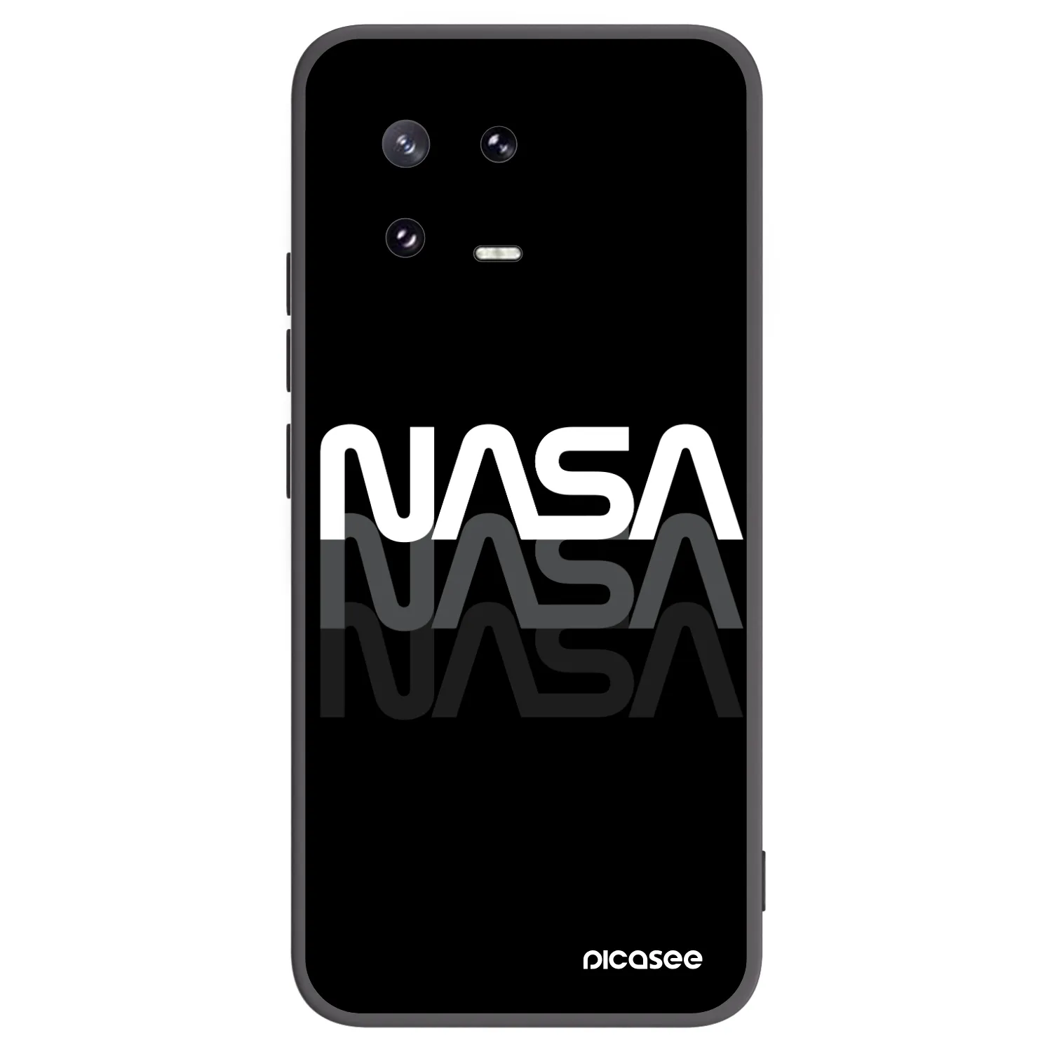Picasee Μαύρη θήκη σιλικόνης για Xiaomi 13 Pro - NASA Triple