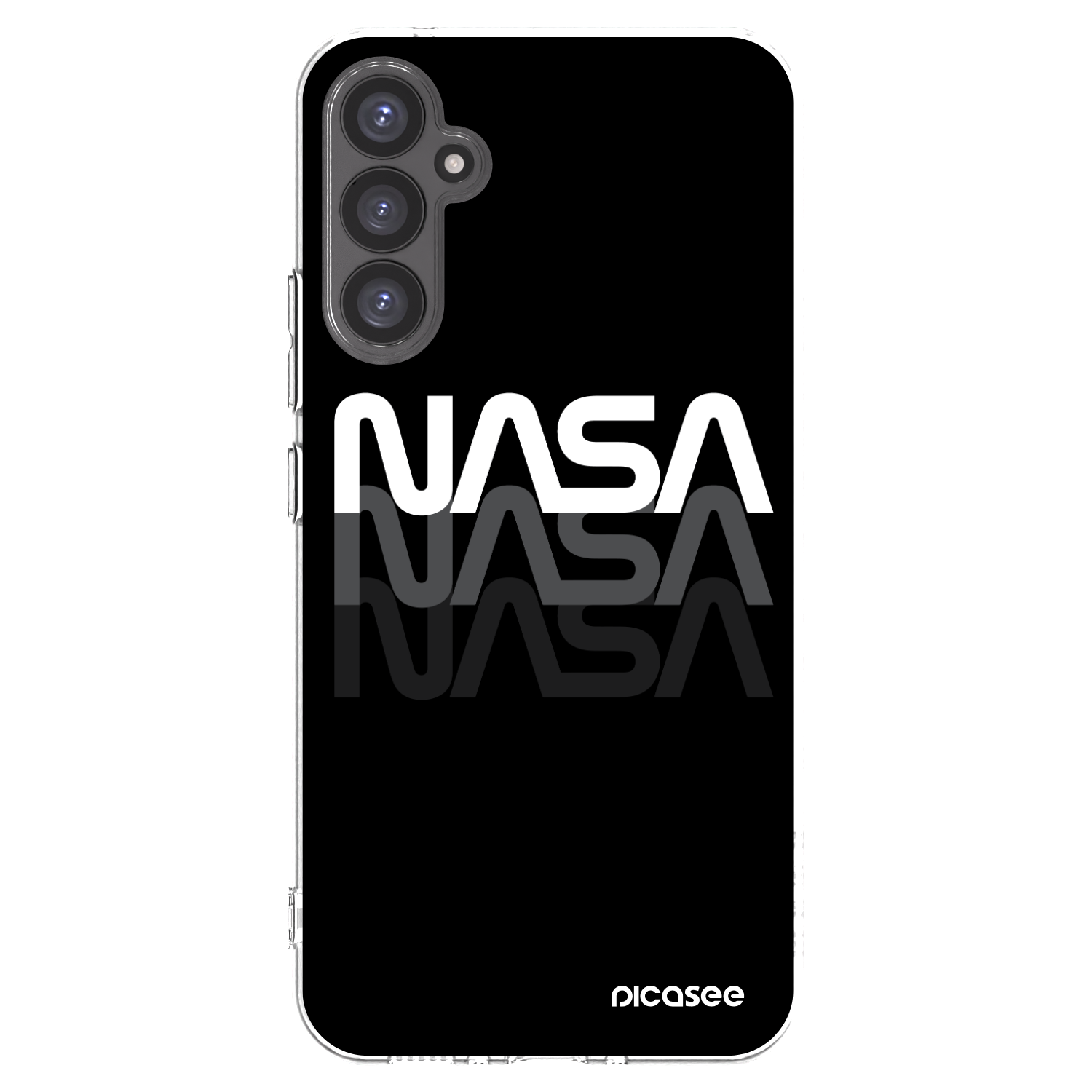 Picasee διαφανής θήκη σιλικόνης Samsung Galaxy A34 5G A346B - NASA Triple