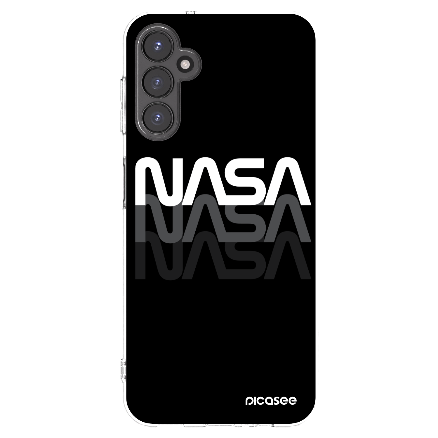 Picasee διαφανής θήκη σιλικόνης Samsung Galaxy A14 5G A146P - NASA Triple
