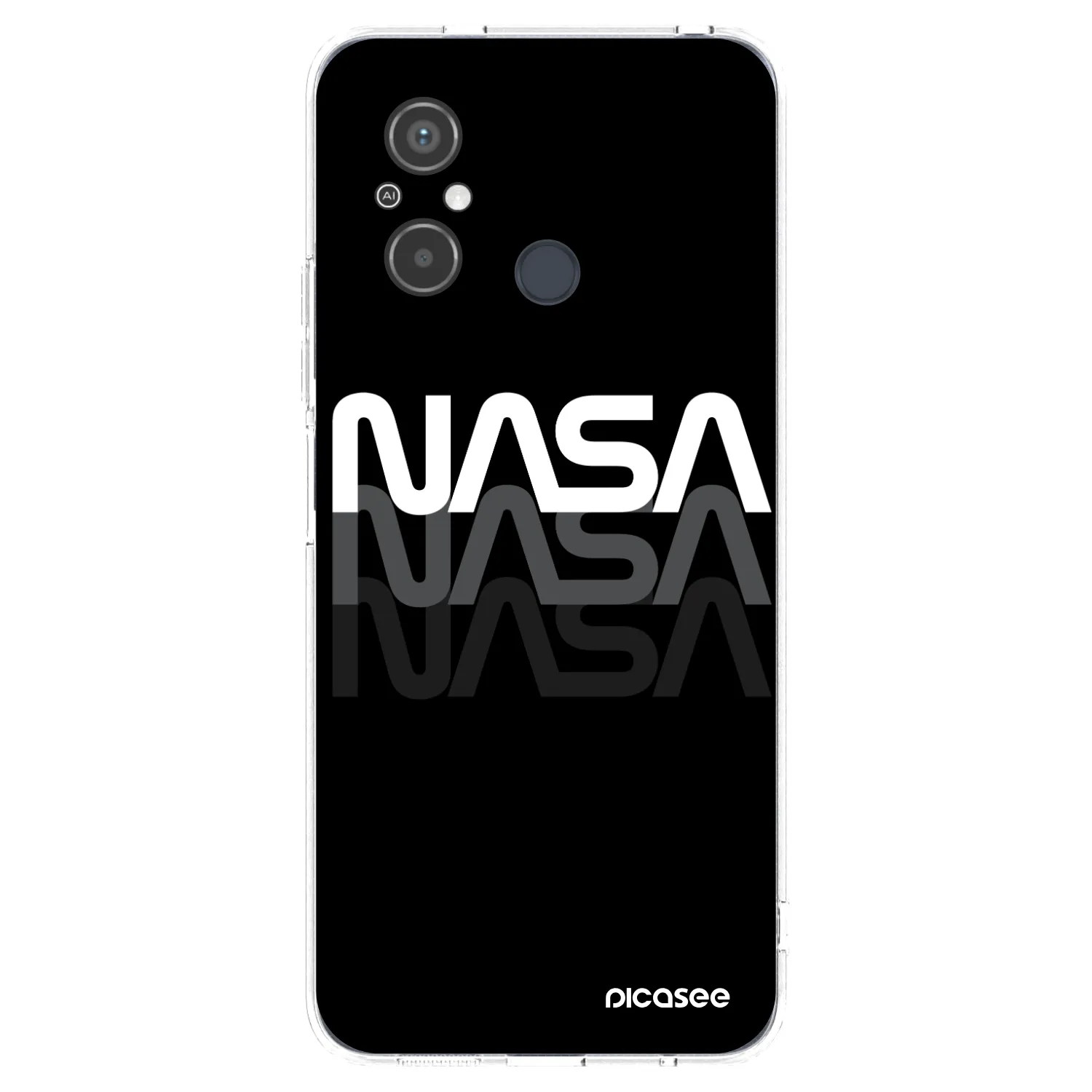 Picasee διαφανής θήκη σιλικόνης Xiaomi Redmi 12C - NASA Triple
