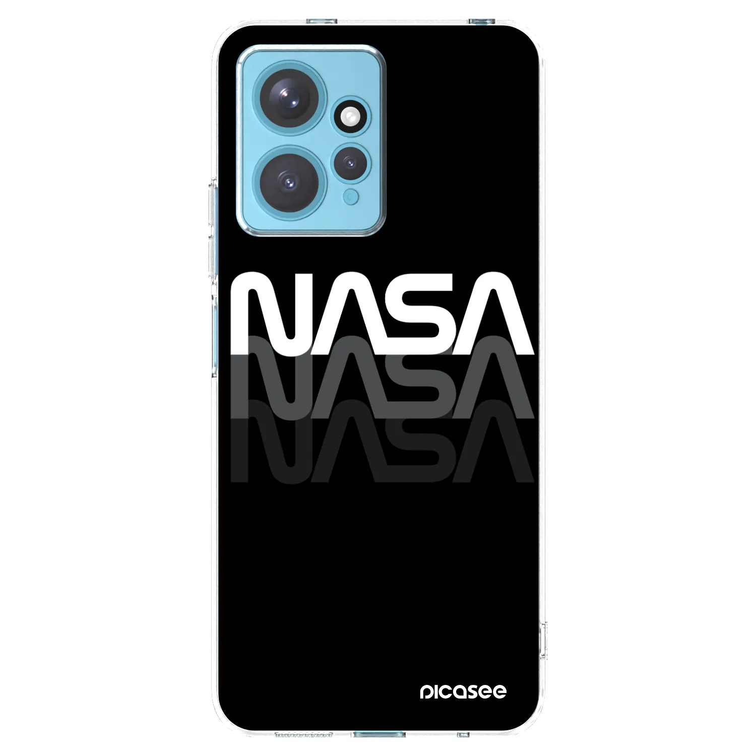 Picasee διαφανής θήκη σιλικόνης Xiaomi Redmi Note 12 4G - NASA Triple