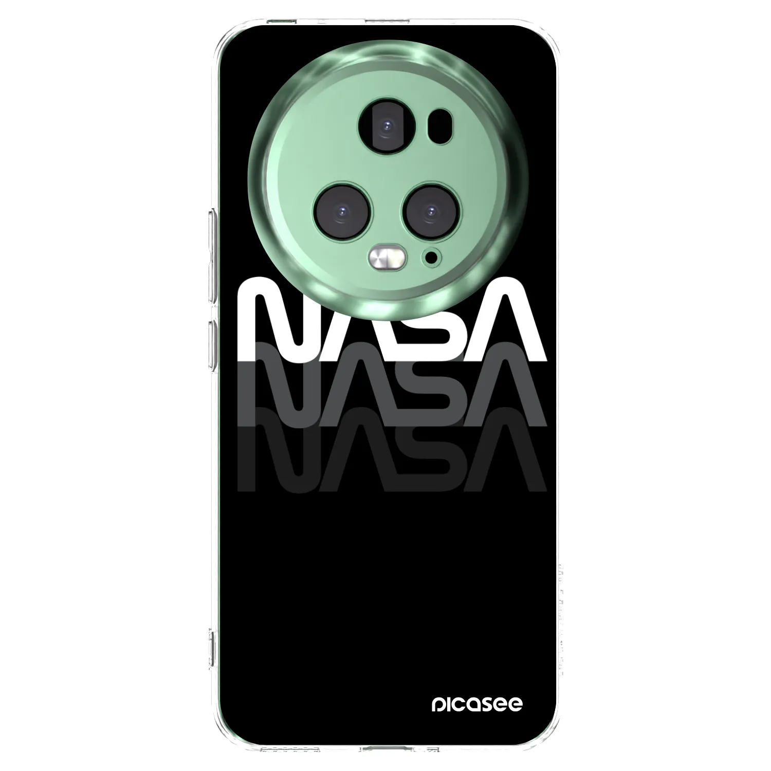 Picasee διαφανής θήκη σιλικόνης Honor Magic5 Pro - NASA Triple