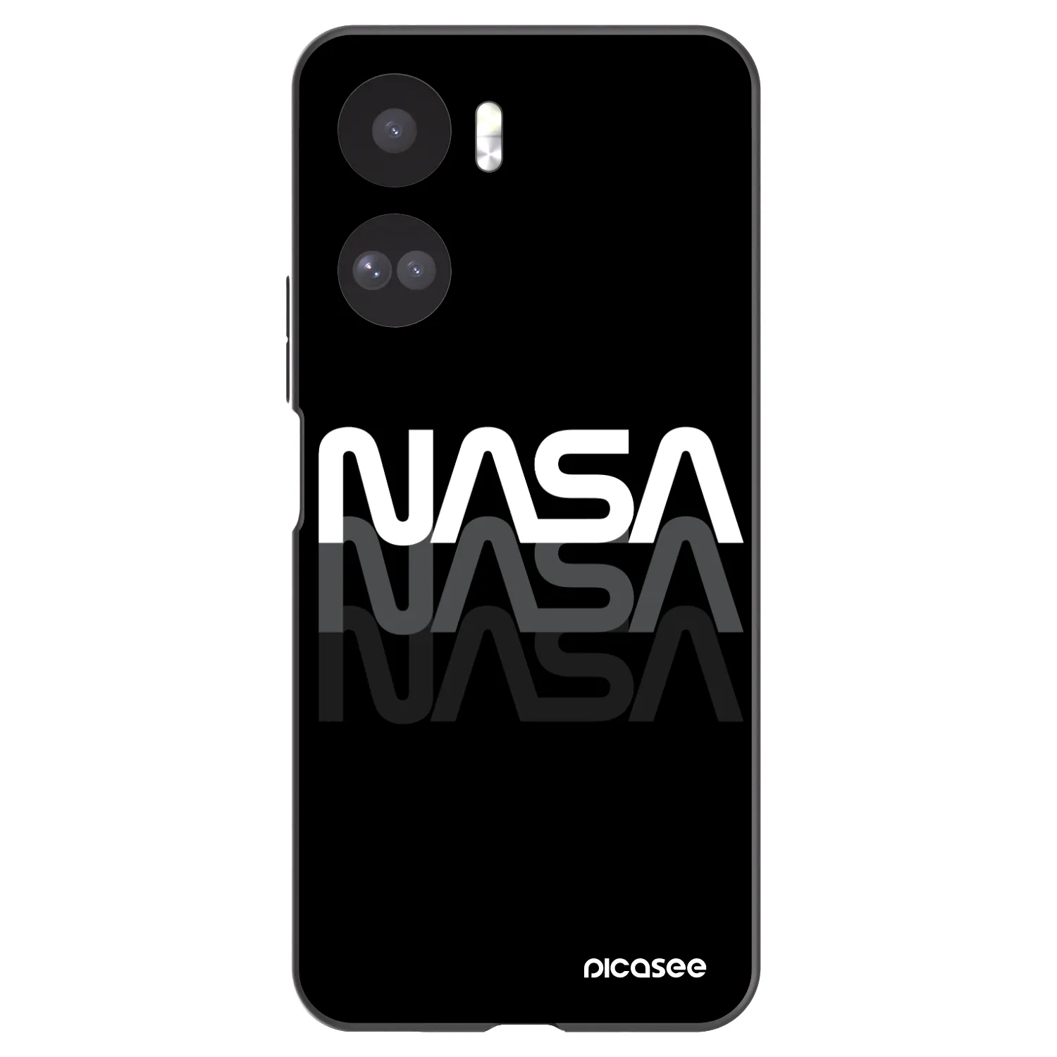 Picasee Μαύρη θήκη σιλικόνης για Honor 90 Lite 5G - NASA Triple
