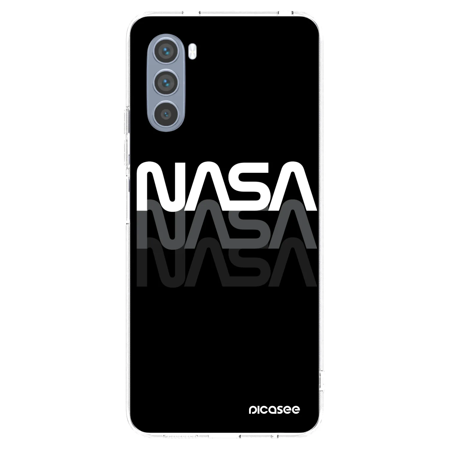 Picasee διαφανής θήκη σιλικόνης Motorola Moto G62 - NASA Triple