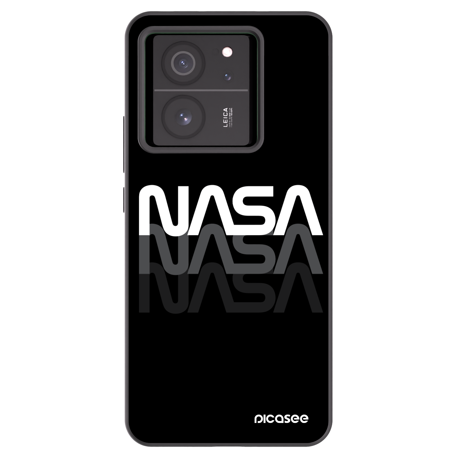Picasee Μαύρη θήκη σιλικόνης για Xiaomi 13T Pro - NASA Triple