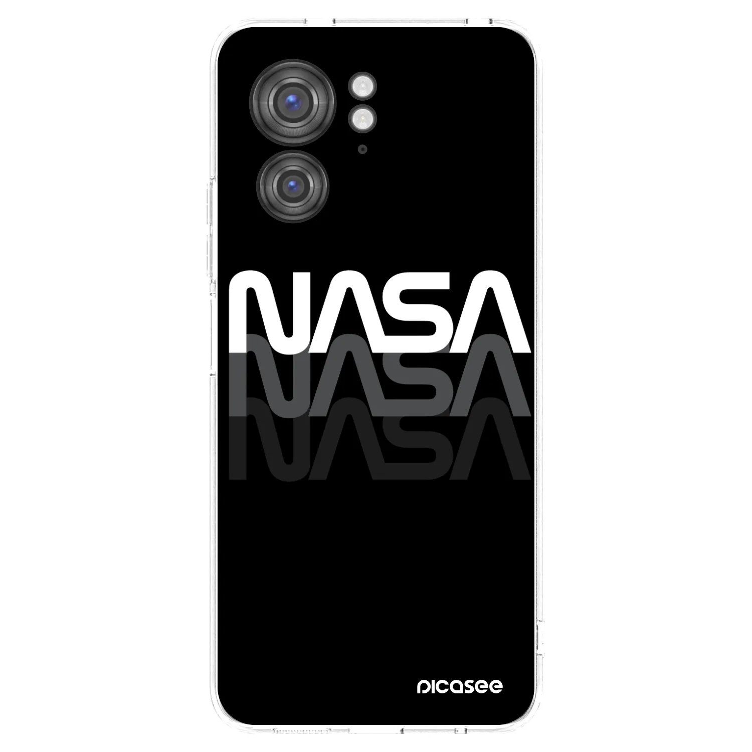 Picasee διαφανής θήκη σιλικόνης Motorola Edge 40 - NASA Triple