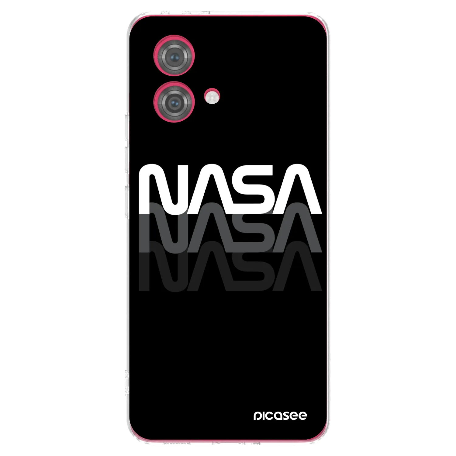 Picasee διαφανής θήκη σιλικόνης Motorola Moto G84 5G - NASA Triple