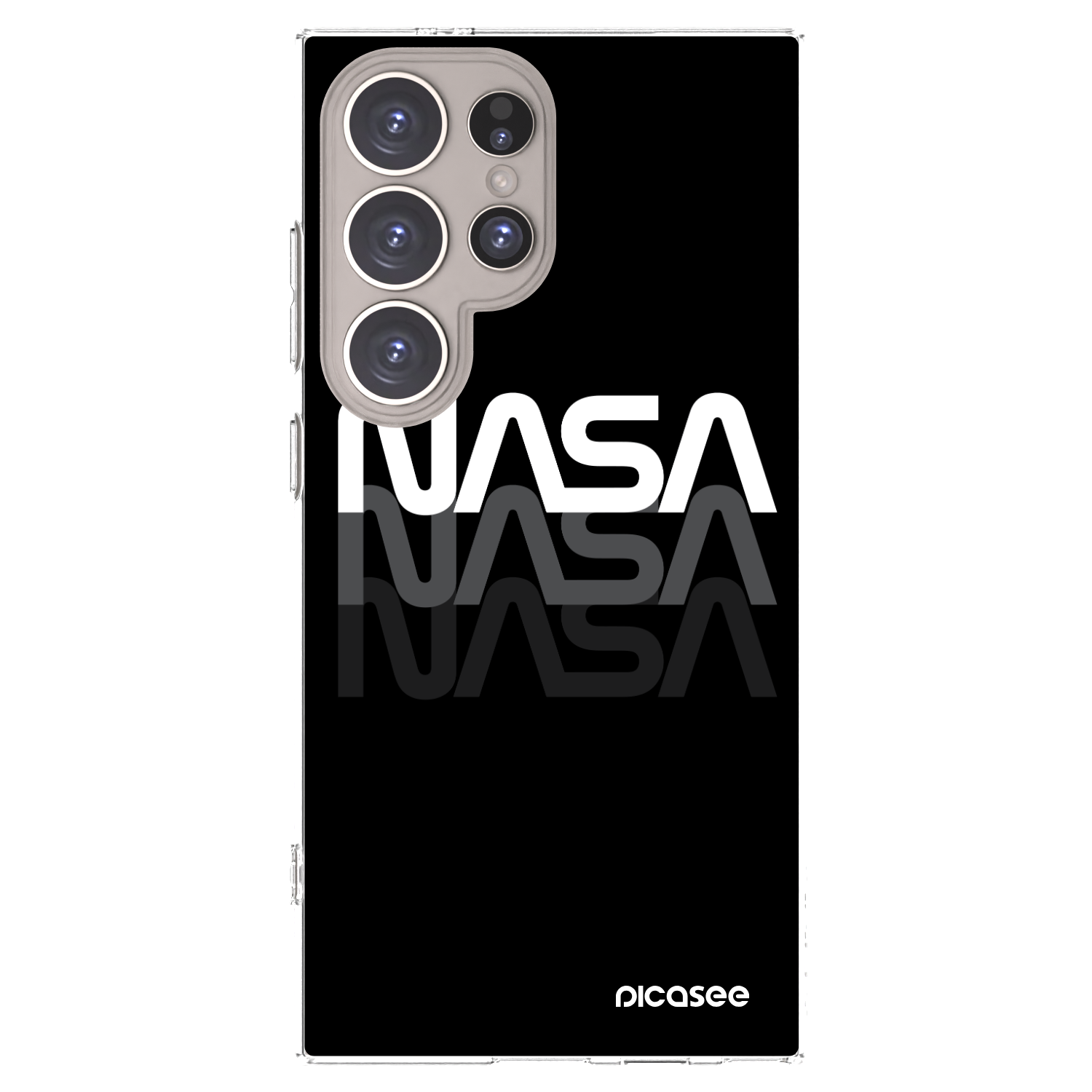 Picasee διαφανής θήκη σιλικόνης Samsung Galaxy S24 Ultra S928B 5G - NASA Triple