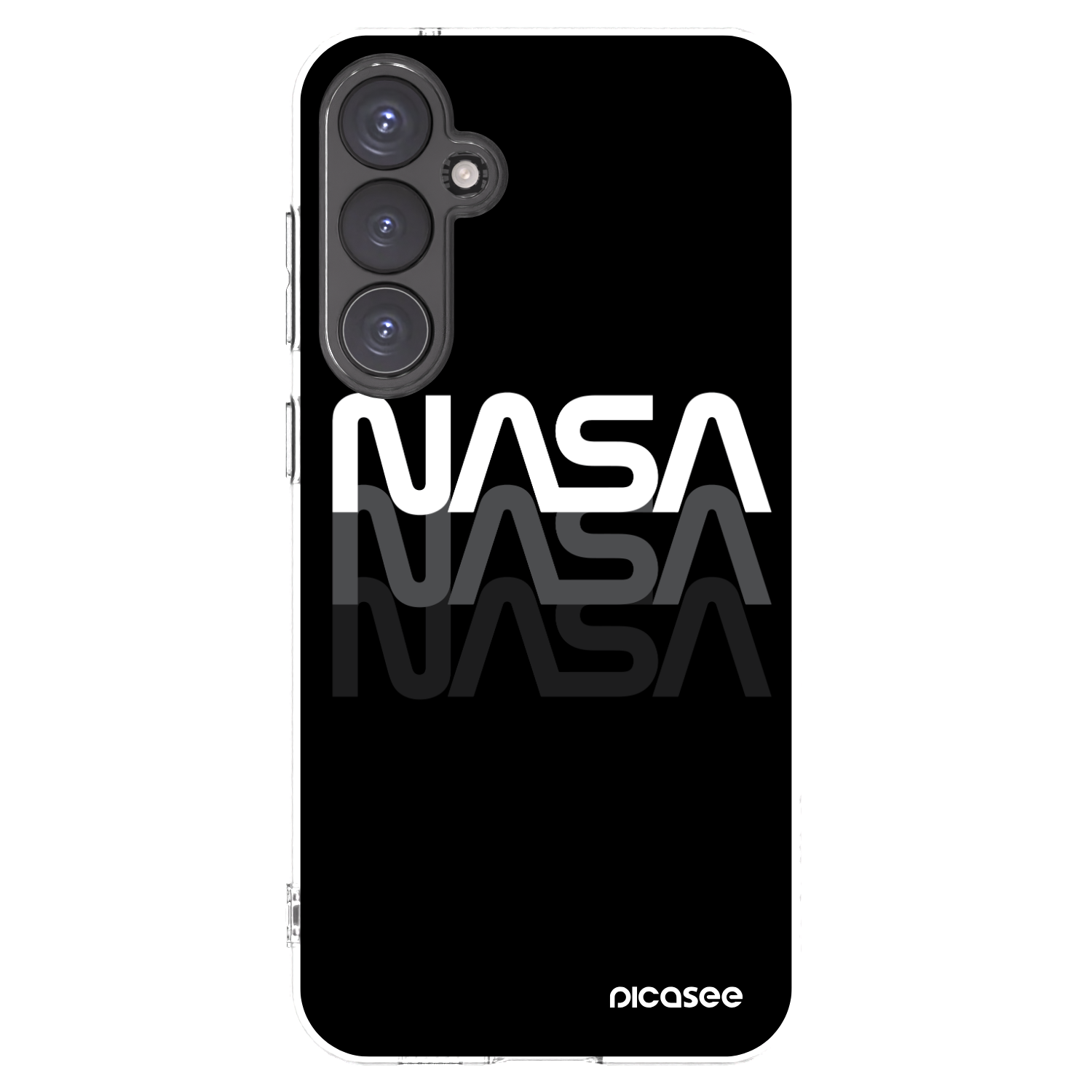 Picasee διαφανής θήκη σιλικόνης Samsung Galaxy S23 FE S711B - NASA Triple