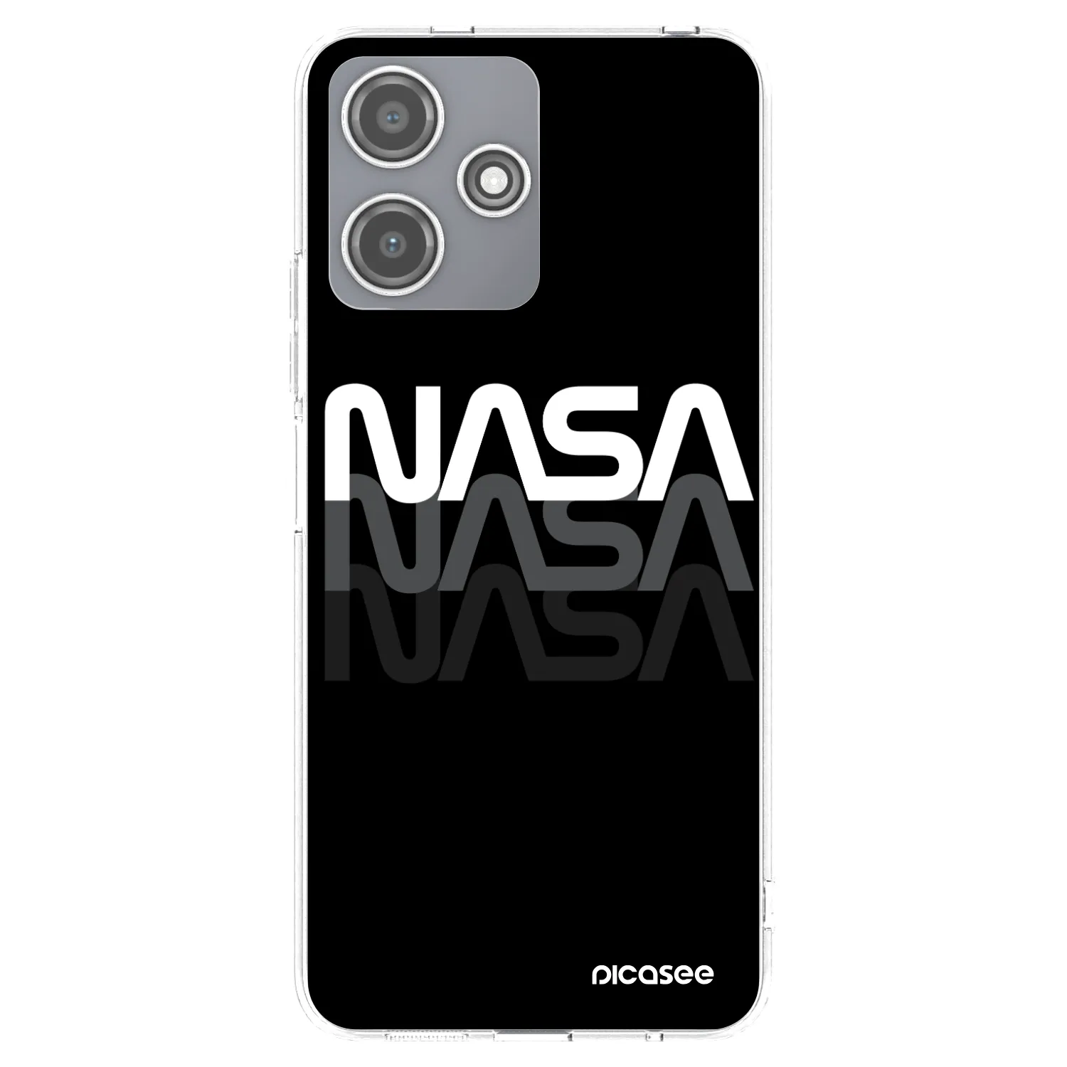 Picasee διαφανής θήκη σιλικόνης Xiaomi Redmi 12 5G - NASA Triple