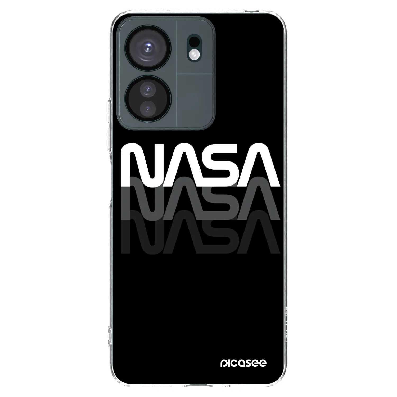 Picasee διαφανής θήκη σιλικόνης Xiaomi Redmi 13C 4G - NASA Triple