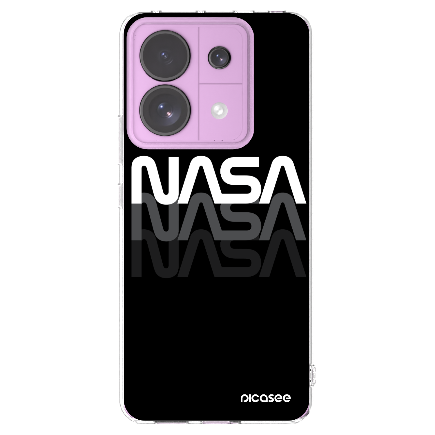 Picasee διαφανής θήκη σιλικόνης Xiaomi Redmi Note 13 Pro 5G - NASA Triple