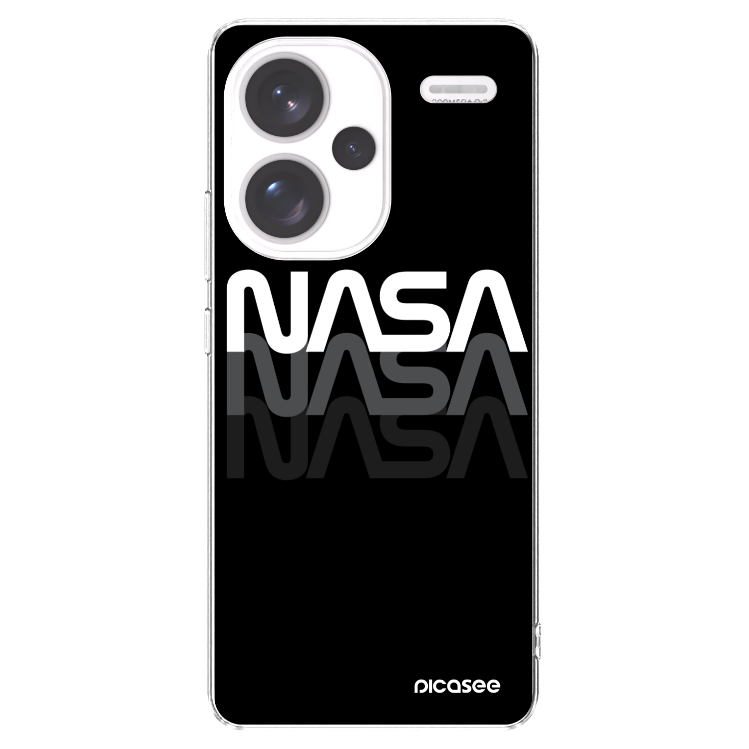 Picasee διαφανής θήκη σιλικόνης Xiaomi Redmi Note 13 Pro+ 5G - NASA Triple