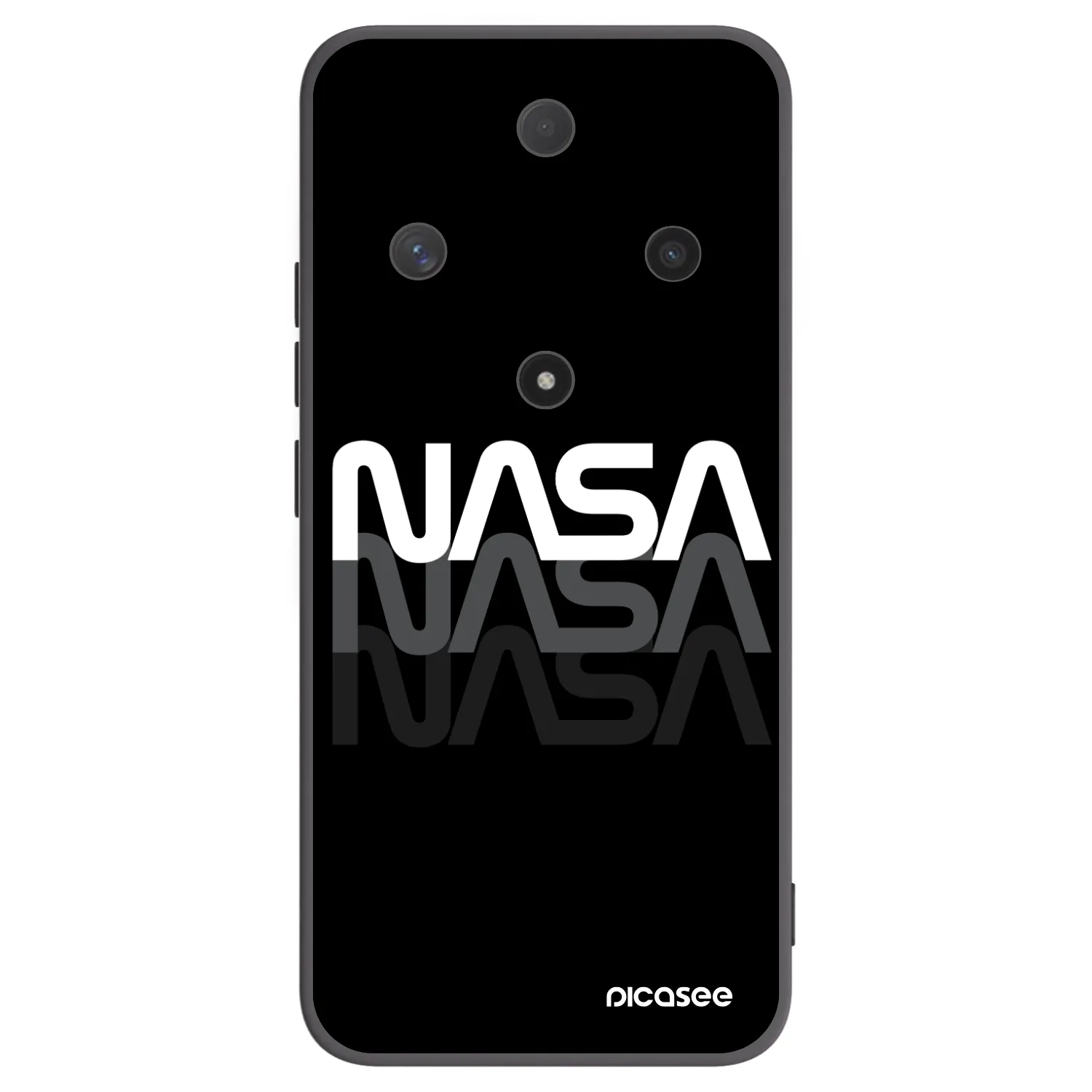 Picasee Μαύρη θήκη σιλικόνης για Honor Magic6 Lite 5G - NASA Triple