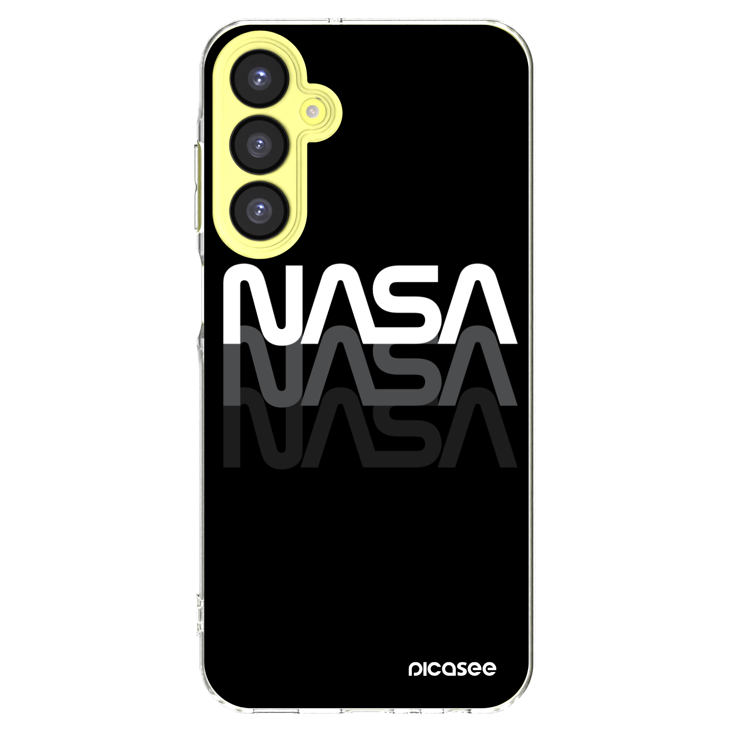 Picasee διαφανής θήκη σιλικόνης Samsung Galaxy A25 A256B 5G - NASA Triple