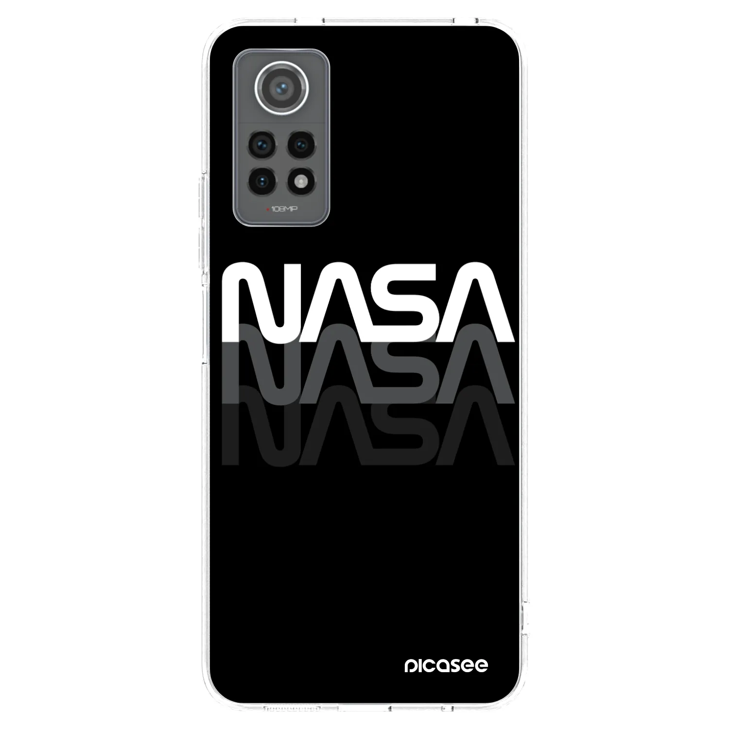 Picasee διαφανής θήκη σιλικόνης Xiaomi Redmi Note 12 Pro 4G - NASA Triple